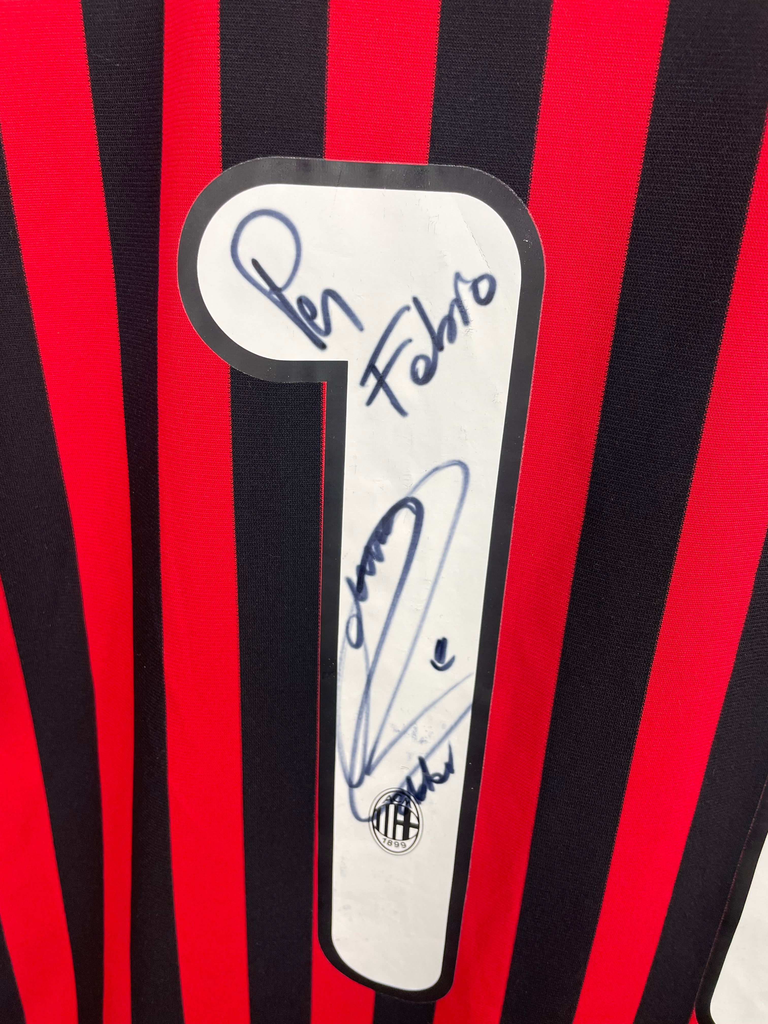 Zlatan Ibrahimovic AC Milan SIGNERET 11/12 hjemmebanetrøje - L