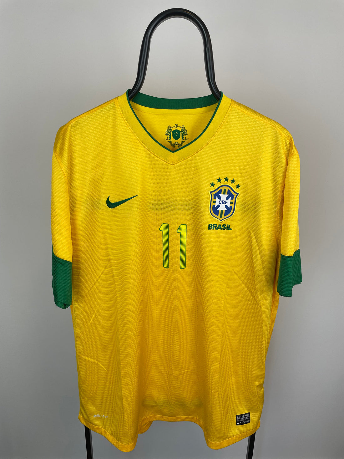 Neymar Jr. Brasilien 12/13 hjemmebanetrøje - XL