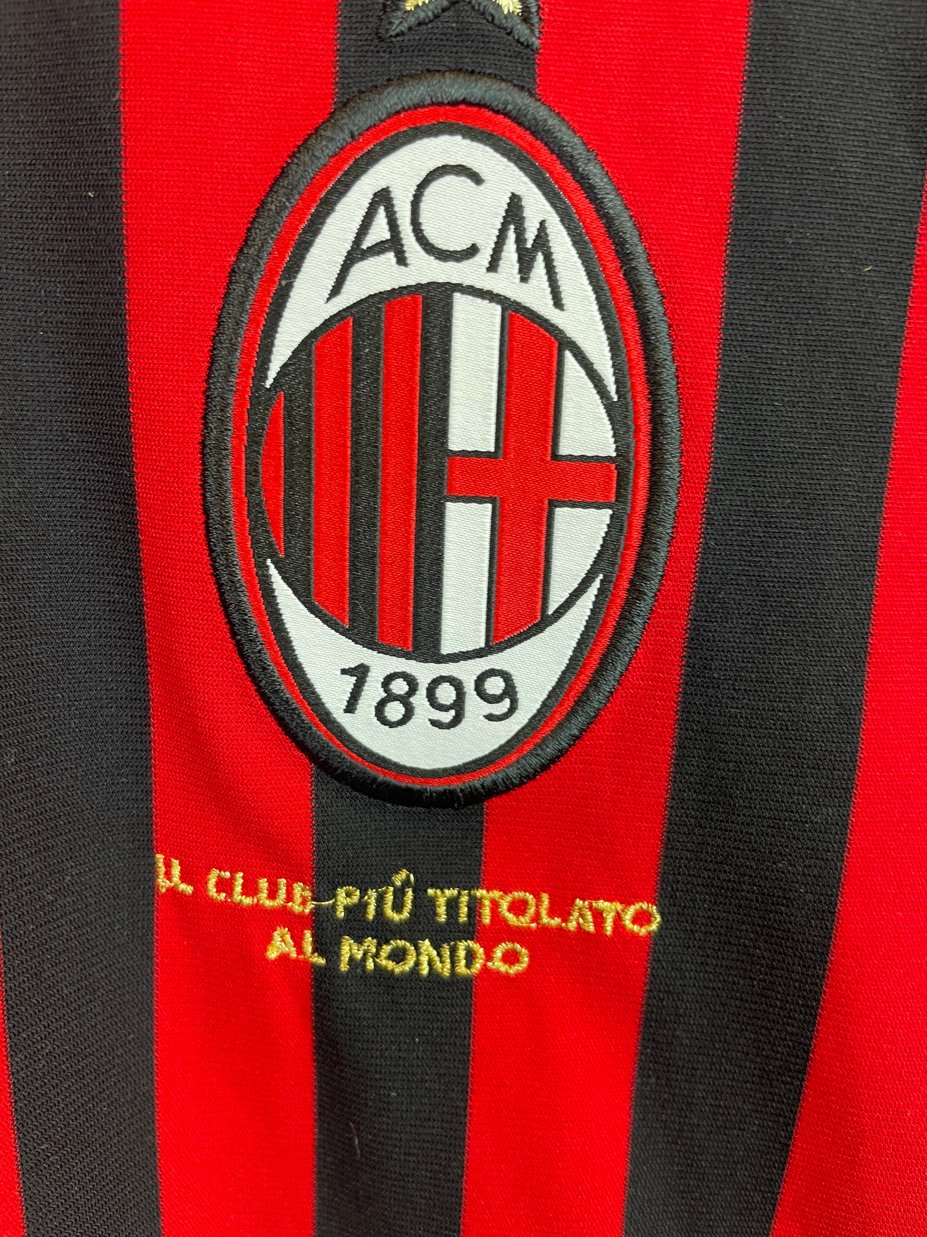 Zlatan Ibrahimovic AC Milan SIGNERET 11/12 hjemmebanetrøje - L
