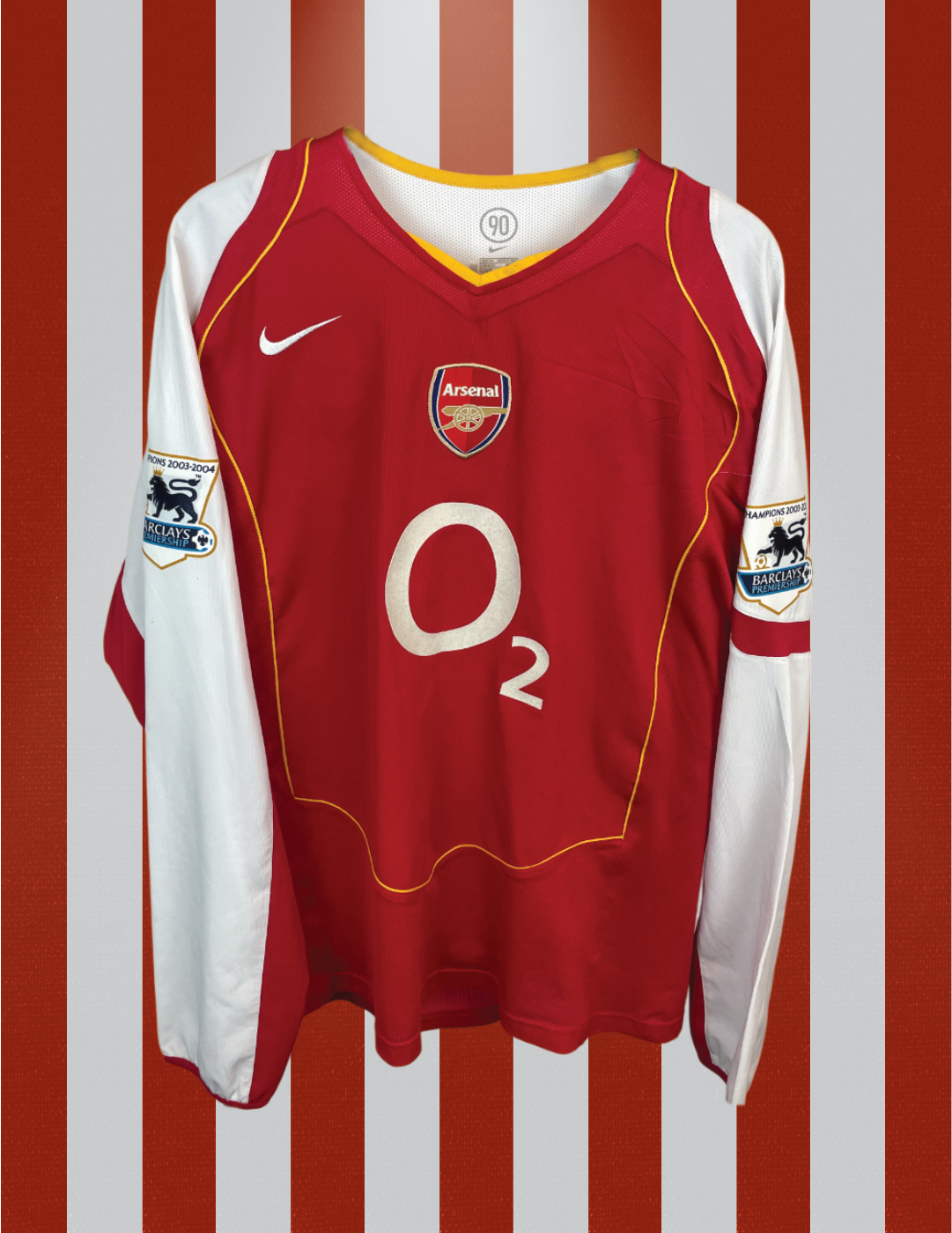 Thierry Henry Arsenal 02/04 hjemmebanetrøje - XL
