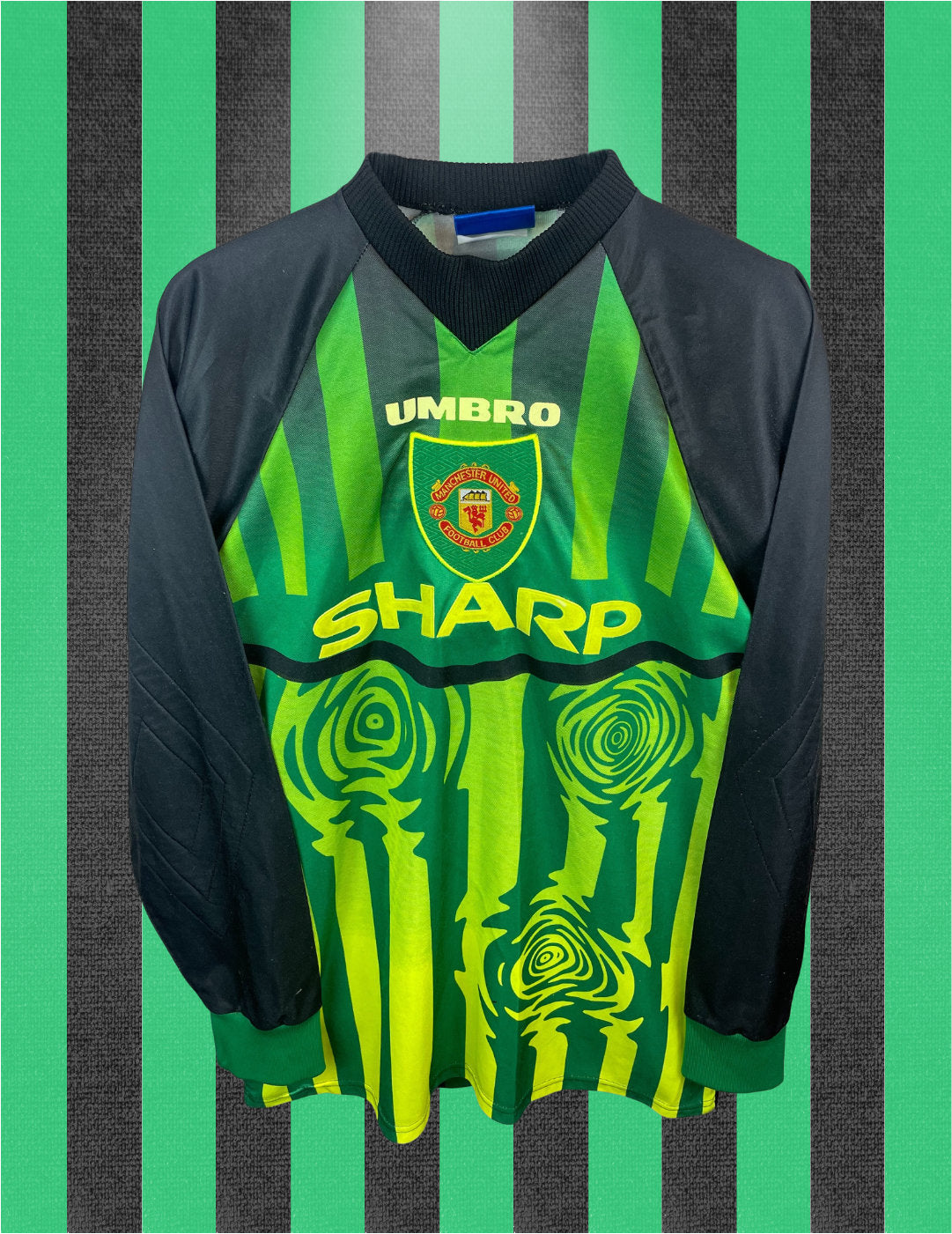 Peter Schmeichel Manchester United 97/98 målmandstrøje - L