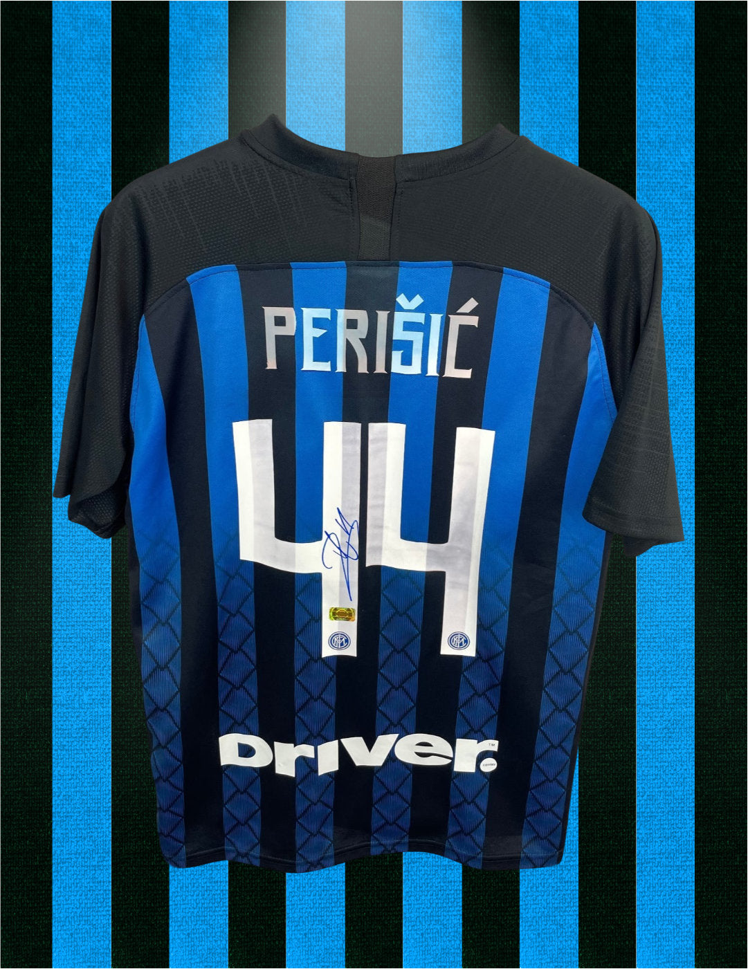 Perisic Inter Milan 18/19 SIGNERET hjemmebanetrøje - L