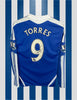 Fernando Torres Chelsea 11/12 SIGNERET Matchissue langærmet hjemmebanetrøje - L
