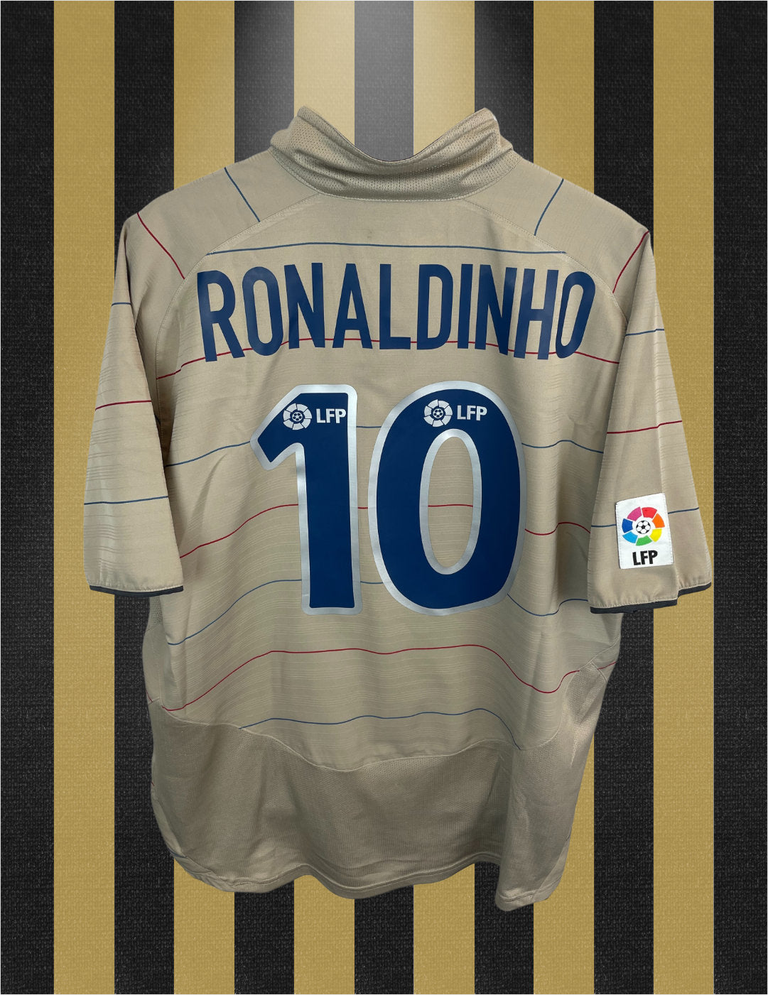Ronaldinho FC Barcelona 03/04 udebanetrøje - XL