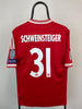 Bastian Schweinsteiger Bayern München 12/13 hjemmebanetrøje Finaletryk - M