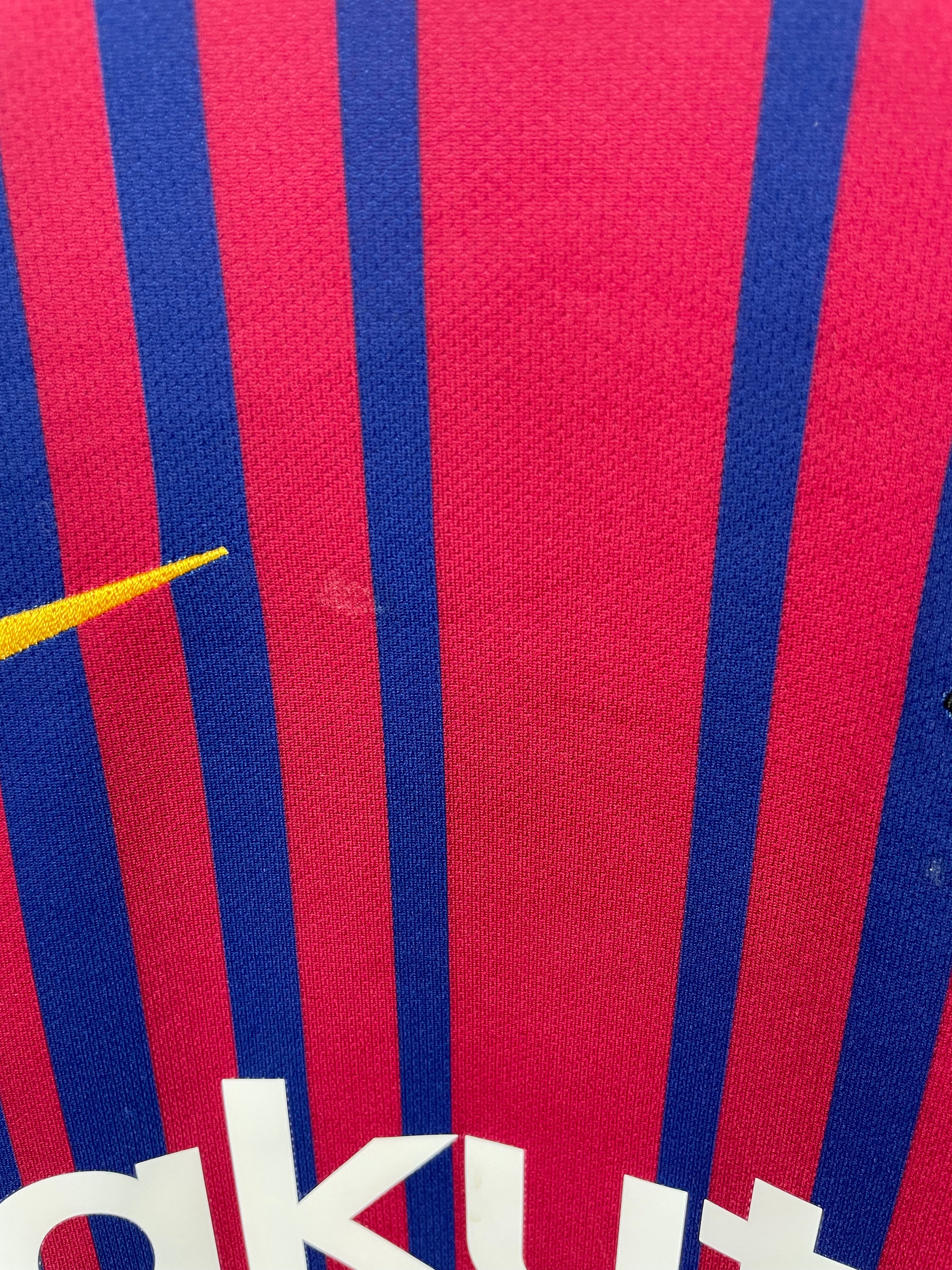 Luis Suarez Barcelona 17/18 home shirt - M