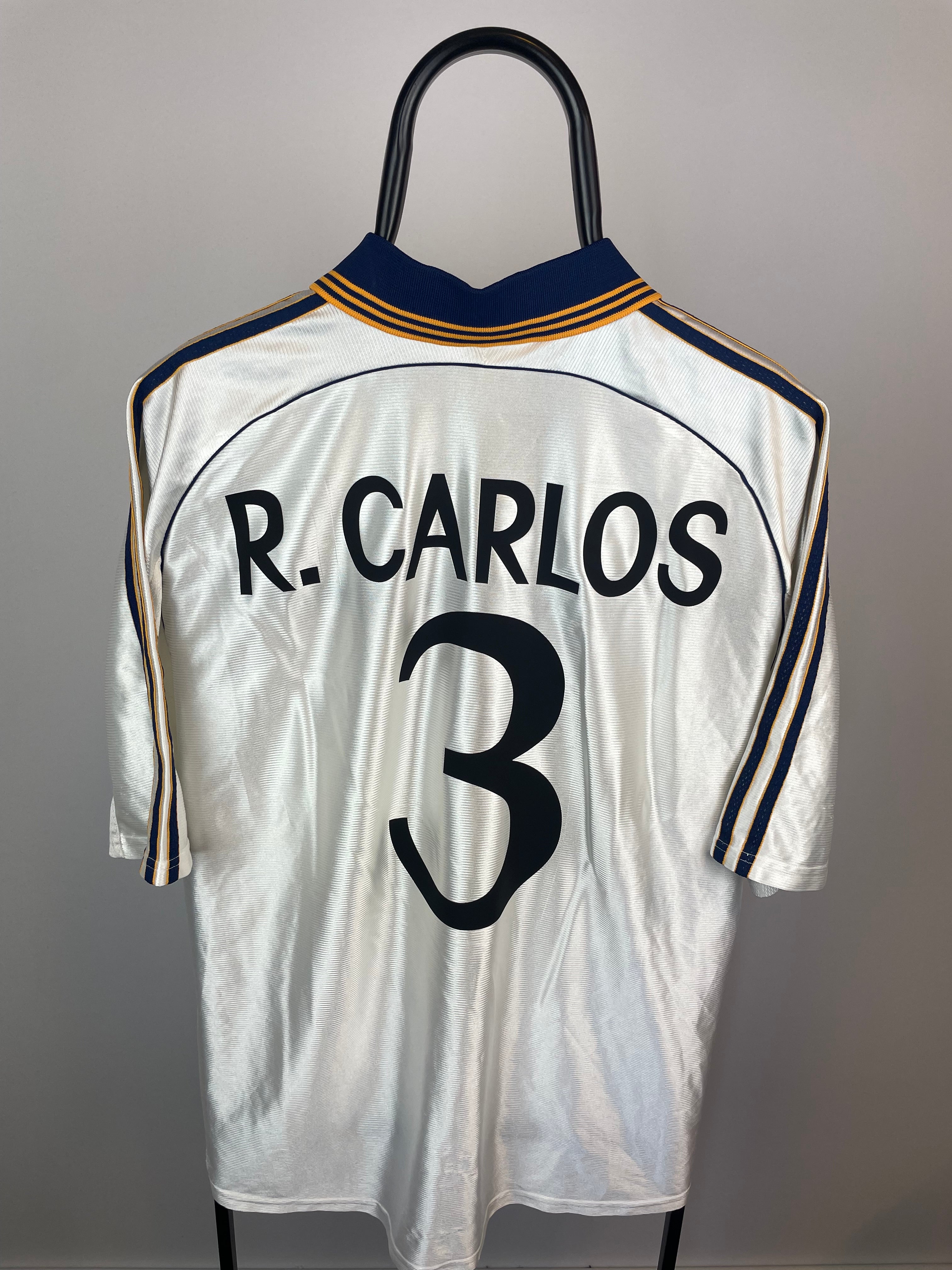 Roberto Carlos Real Madrid 98/00 hjemmebanetrøje - XL