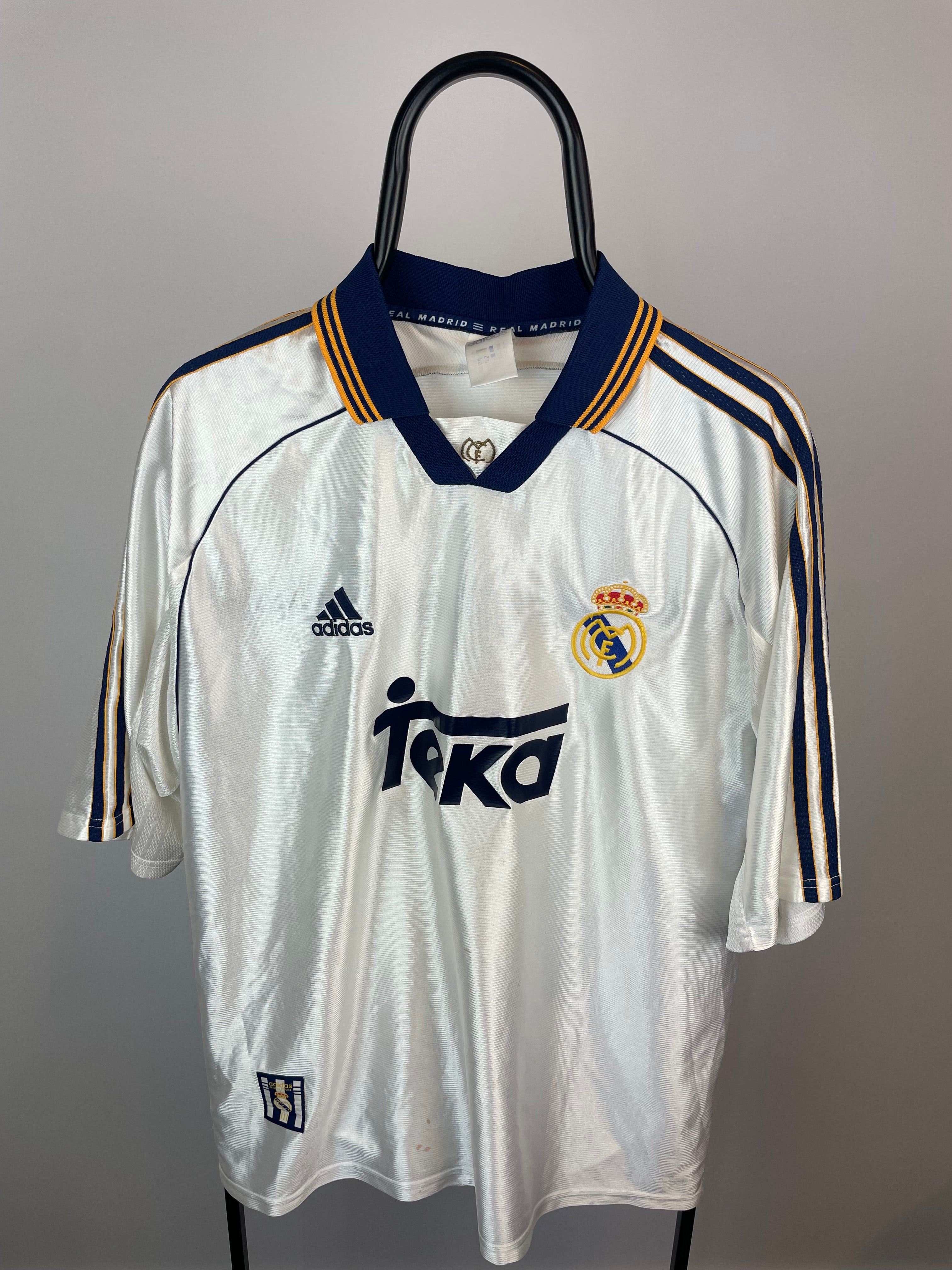 Roberto Carlos Real Madrid 98/00 hjemmebanetrøje - XL