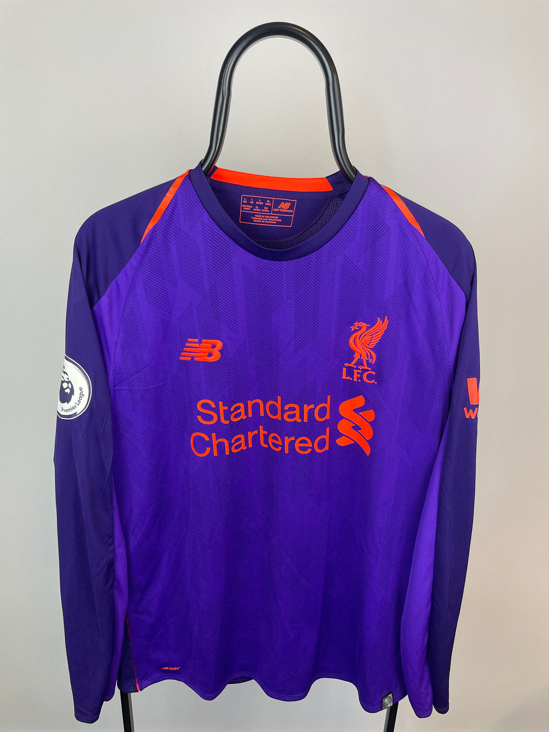 Mohamed Salah Liverpool 17/18 langærmet udebanetrøje - L