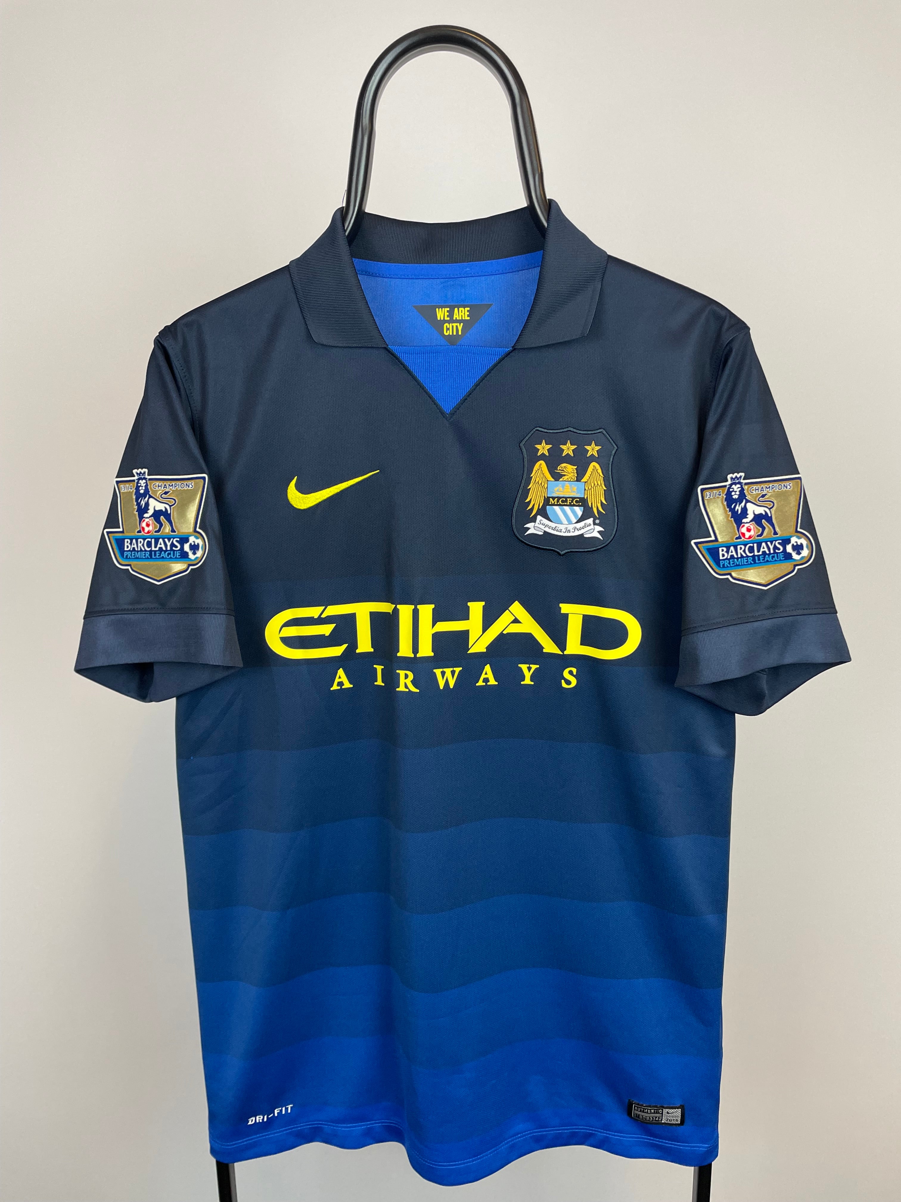 David Silva Manchester City 14/15 udebanetrøje - S