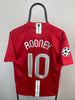 Wayne Rooney Manchester United 07/08 hjemmebanetrøje - M
