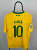 Kaká Brasilien 10/11 hjemmebanetrøje - L