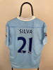 David Silva Manchester City 11/12 hjemmebanetrøje - L