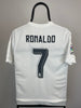 Cristiano Ronaldo Real Madrid 15/16 hjemmebanetrøje - 15/16 år