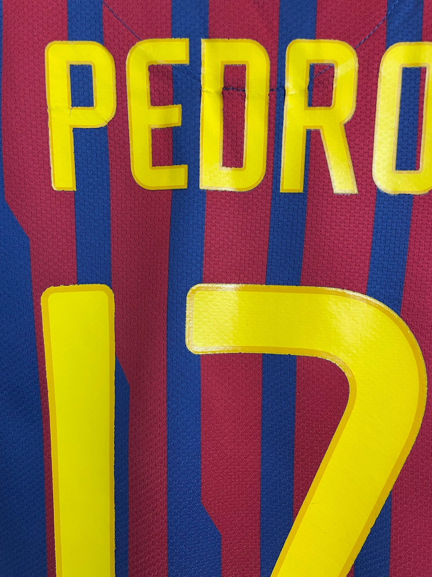 Pedro FC Barcelona 11/12 hjemmebanetrøje - 11/12 år