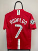 Cristiano Ronaldo Manchester United 07/08 hjemmebanetrøje - S