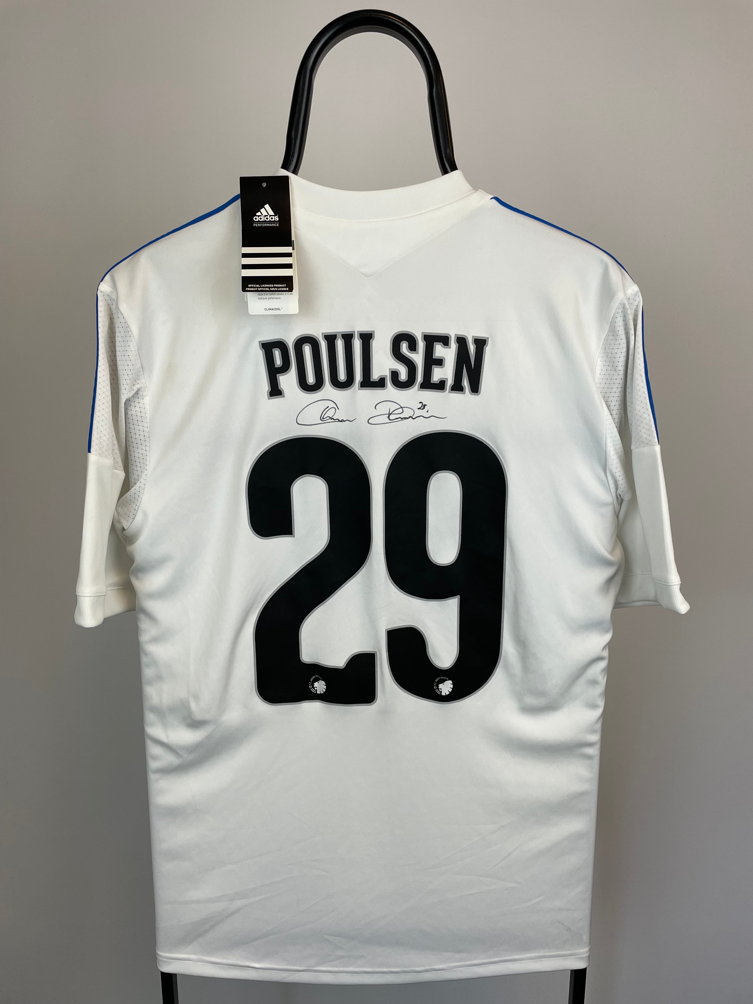 Christian Poulsen FCK 13/14 SIGNERET hjemmebanetrøje - M