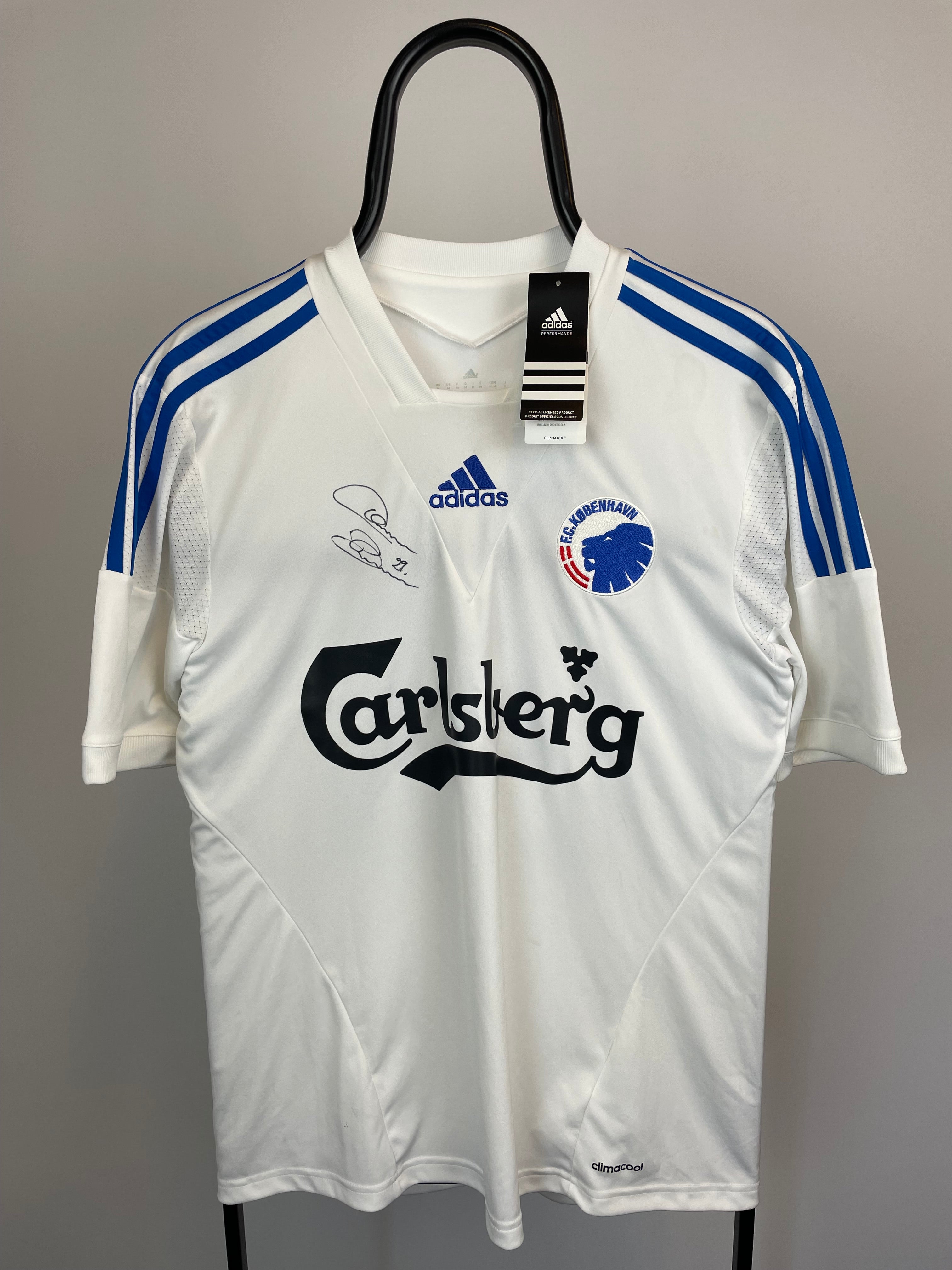 Christian Poulsen FCK 13/14 SIGNERET hjemmebanetrøje - M