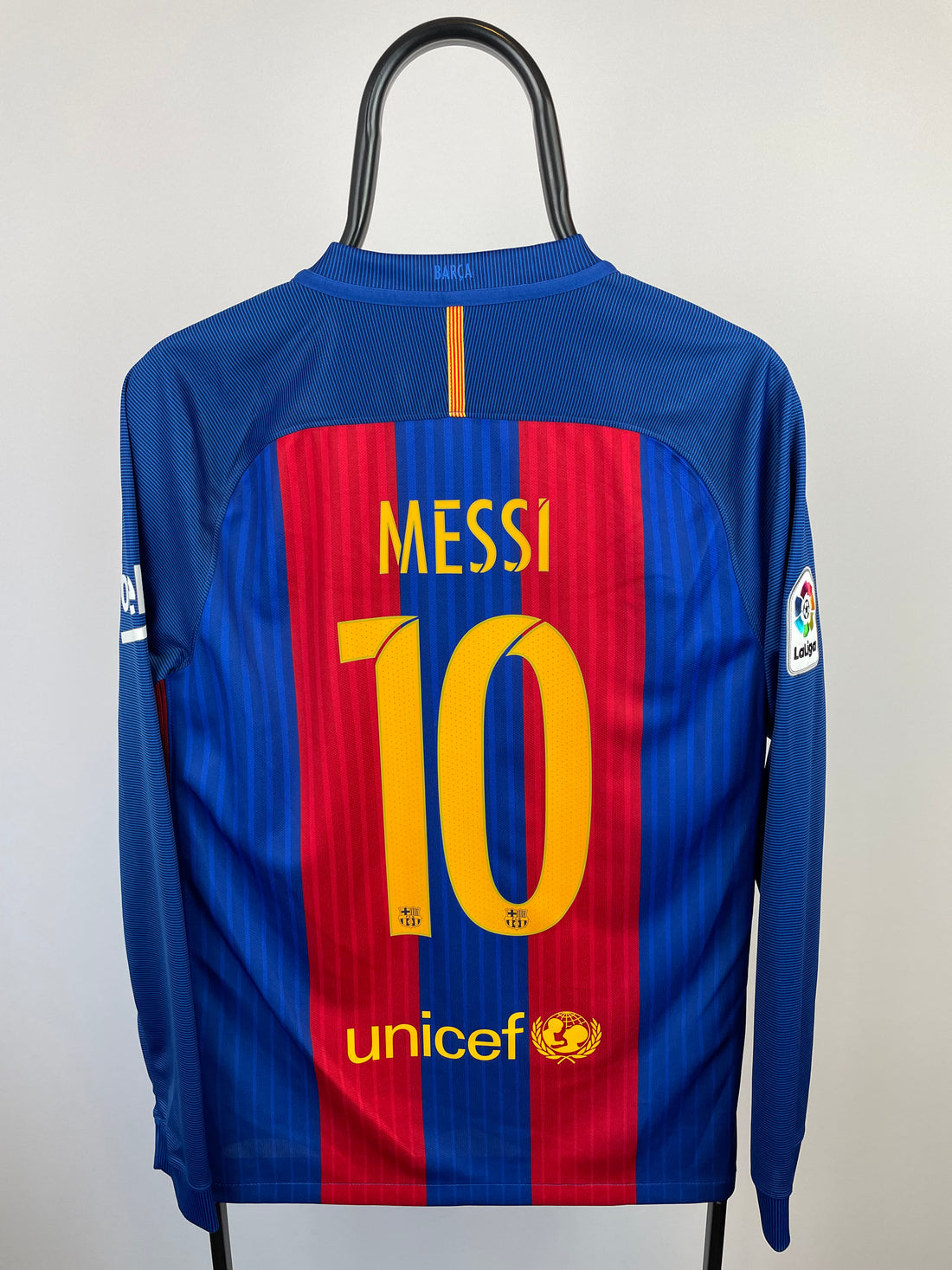 Lionel Messi FC Barcelona 16/17 langærmet hjemmebanetrøje - S