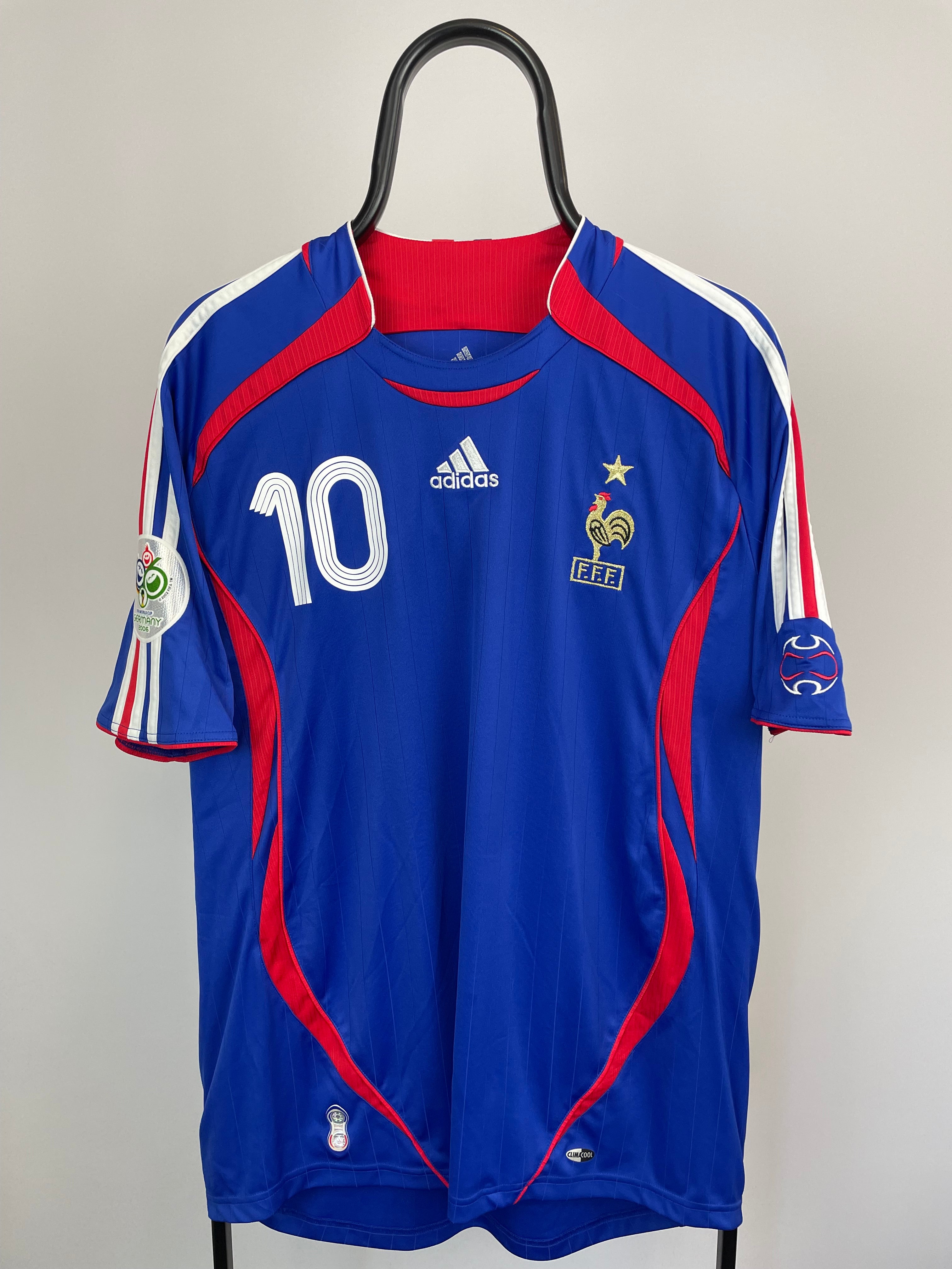 Zinedine Zidane Frankrig 06/08 hjemmebanetrøje - L