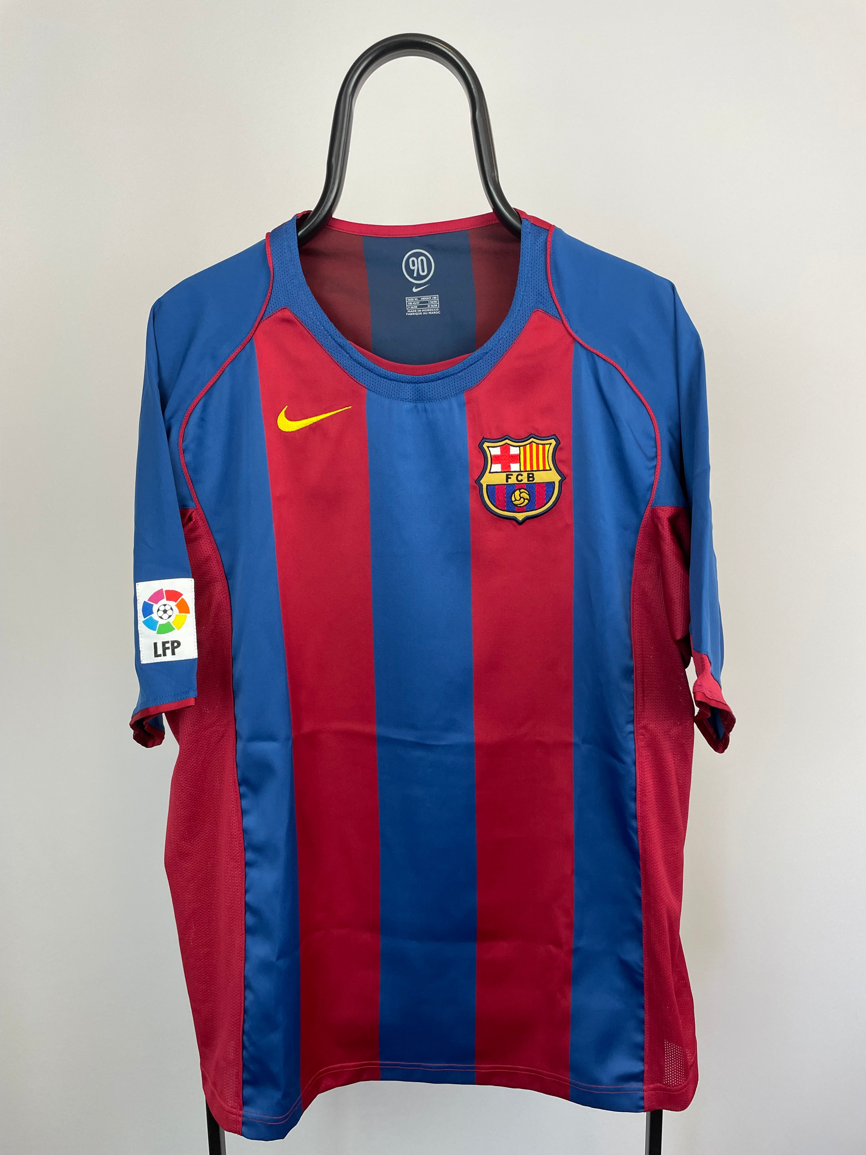 Ronaldinho FC Barcelona 04/05 hjemmebanetrøje - XL
