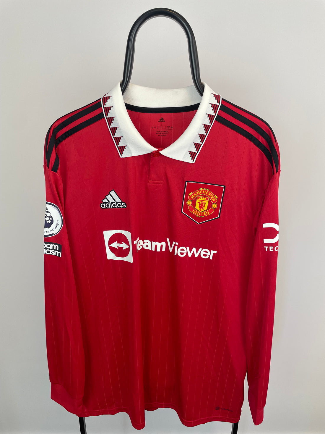 Cristiano Ronaldo Manchester United 22/23 langærmet hjemmebanetrøje - L