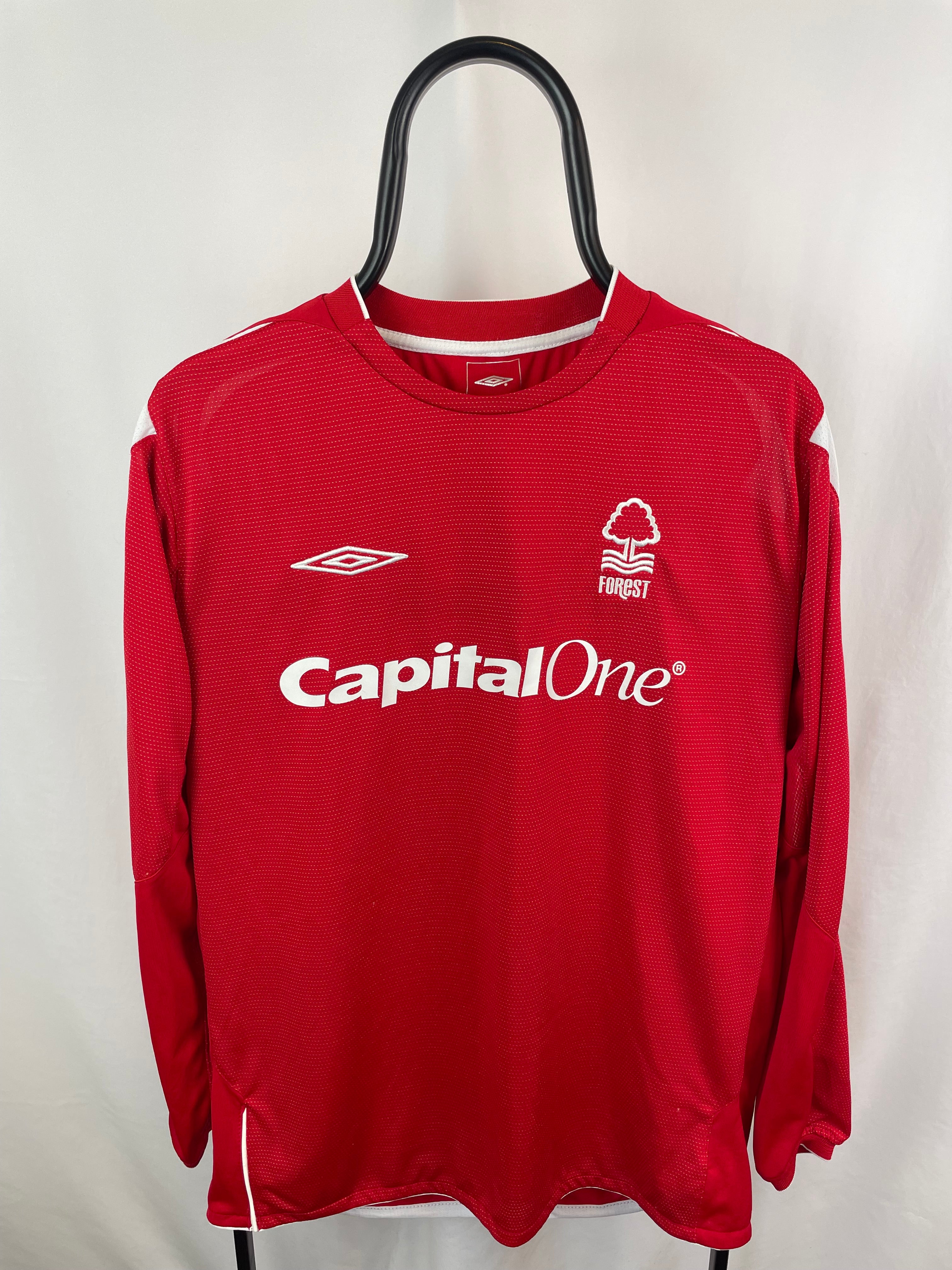 Nottingham Forest 04/06 langærmet hjemmebane trøje - L
