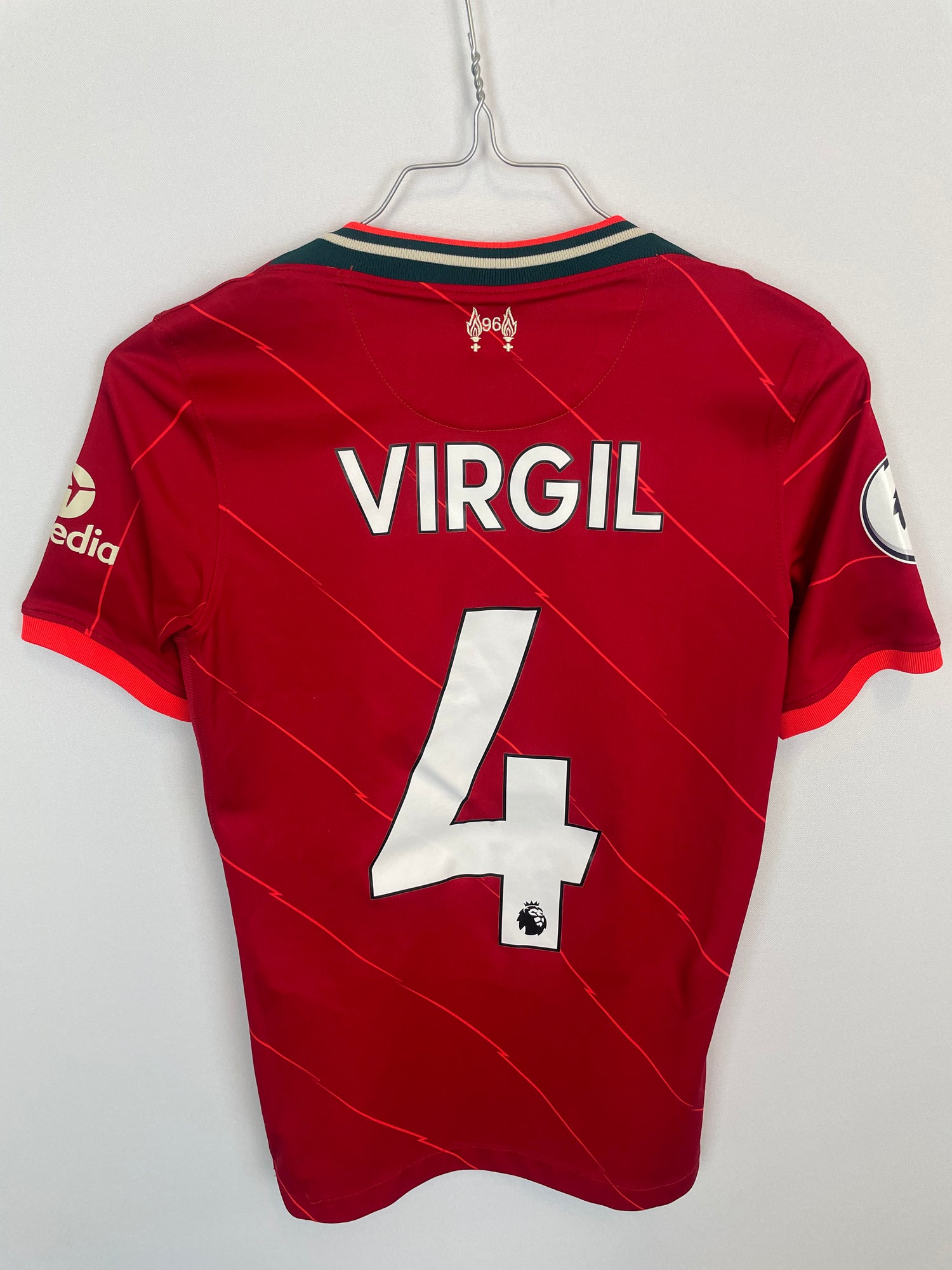 Virgil van Dijk Liverpool 21/22 hjemmebanetrøje - 12/13 år