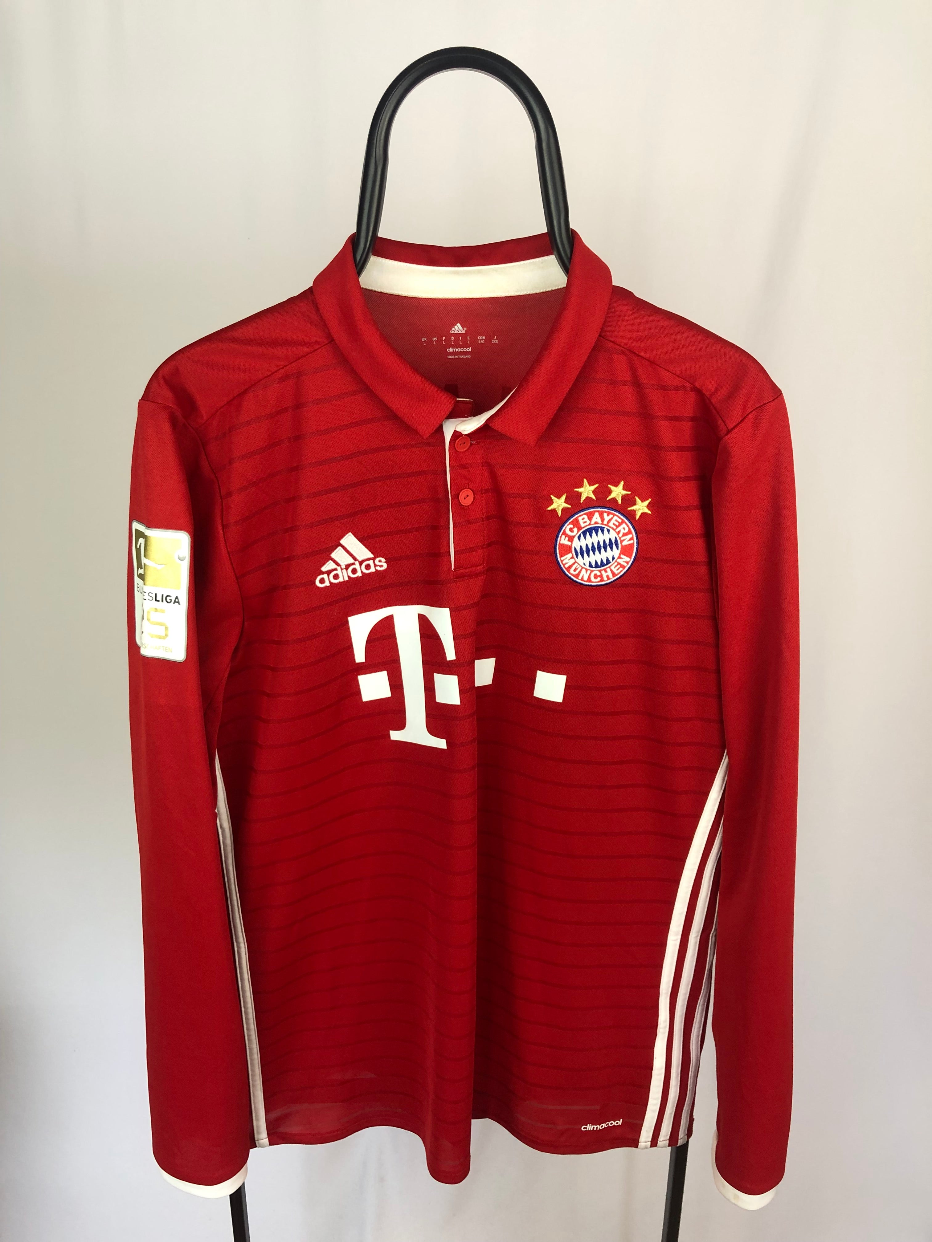 Arturo Vidal Bayern München 16/17 langærmet hjemmebanetrøje - L