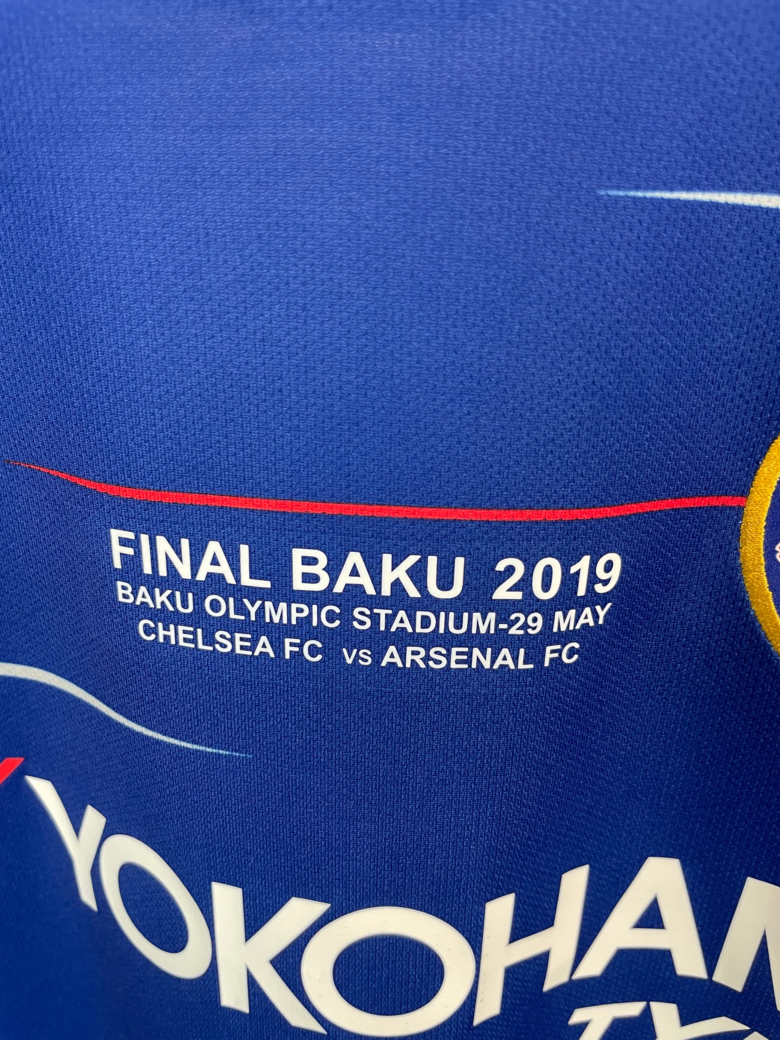 Eden Hazard Chelsea 18/19 FINALETRYK hjemmebanetrøje - L