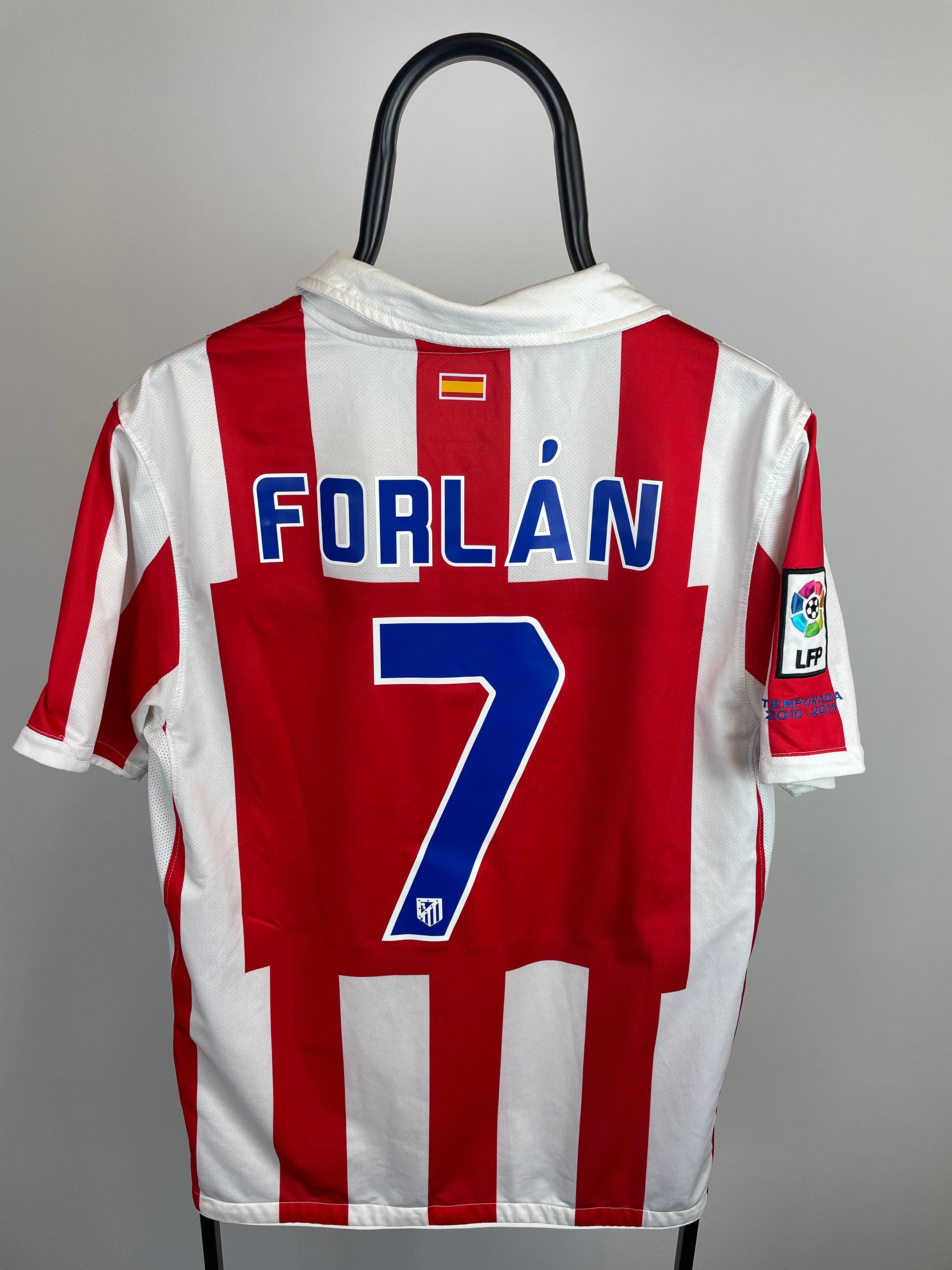 Diego Forlan Atletico Madrid 10/11 hjemmebanetrøje - M
