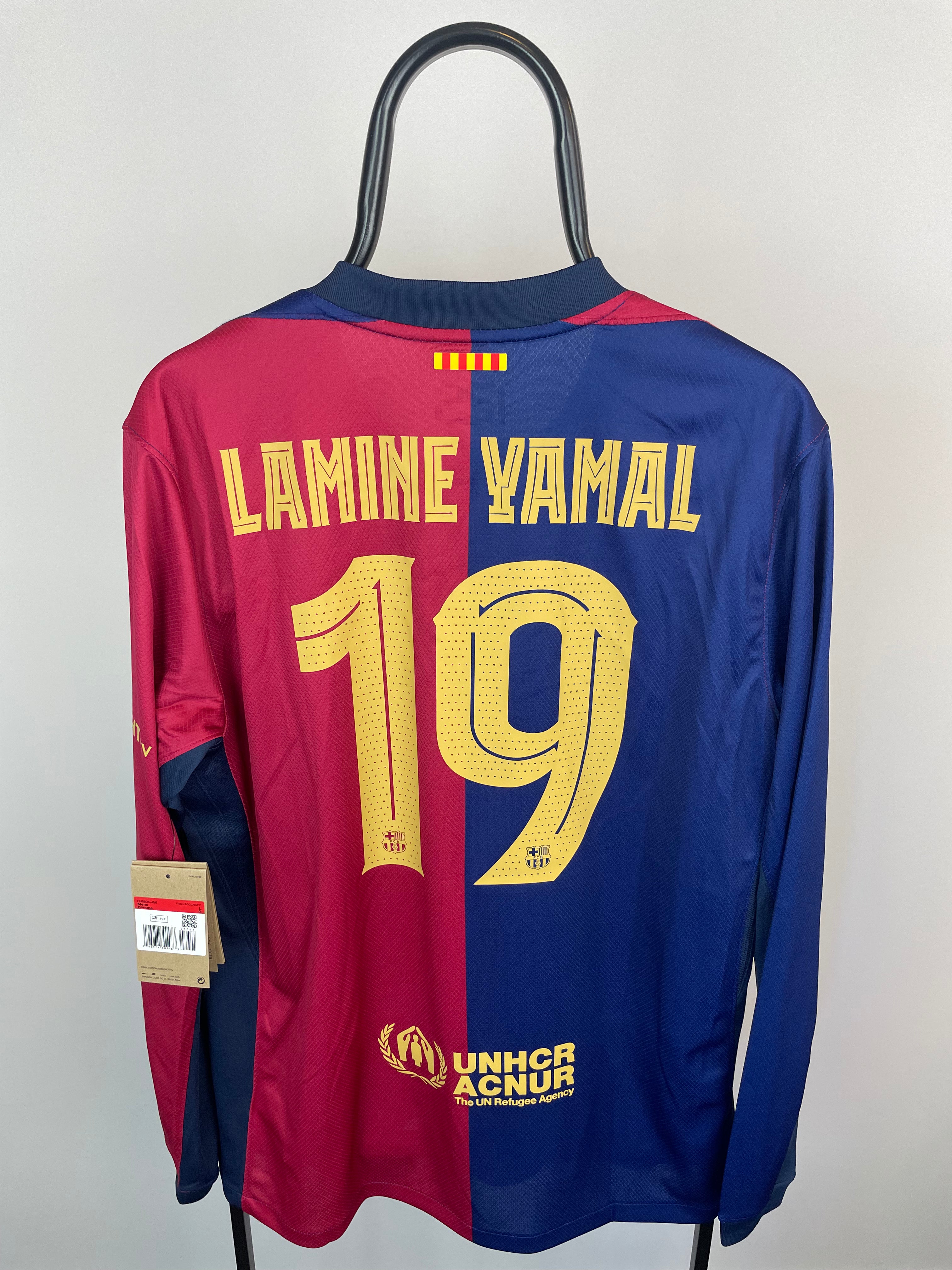 Lamine Yamal FC Barcelona 24/25 langærmet hjemmebanetrøje - L