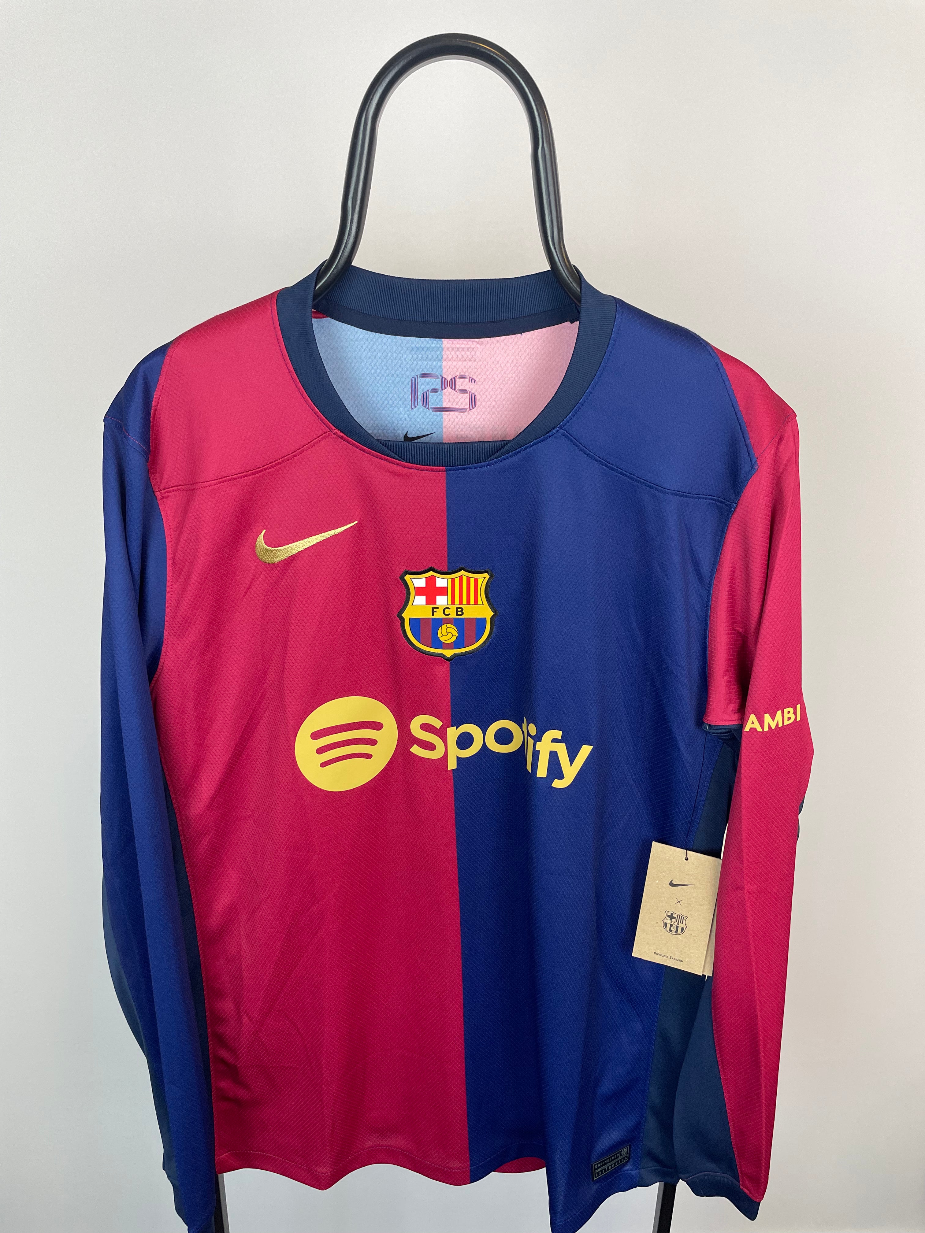 Lamine Yamal FC Barcelona 24/25 langærmet hjemmebanetrøje - L