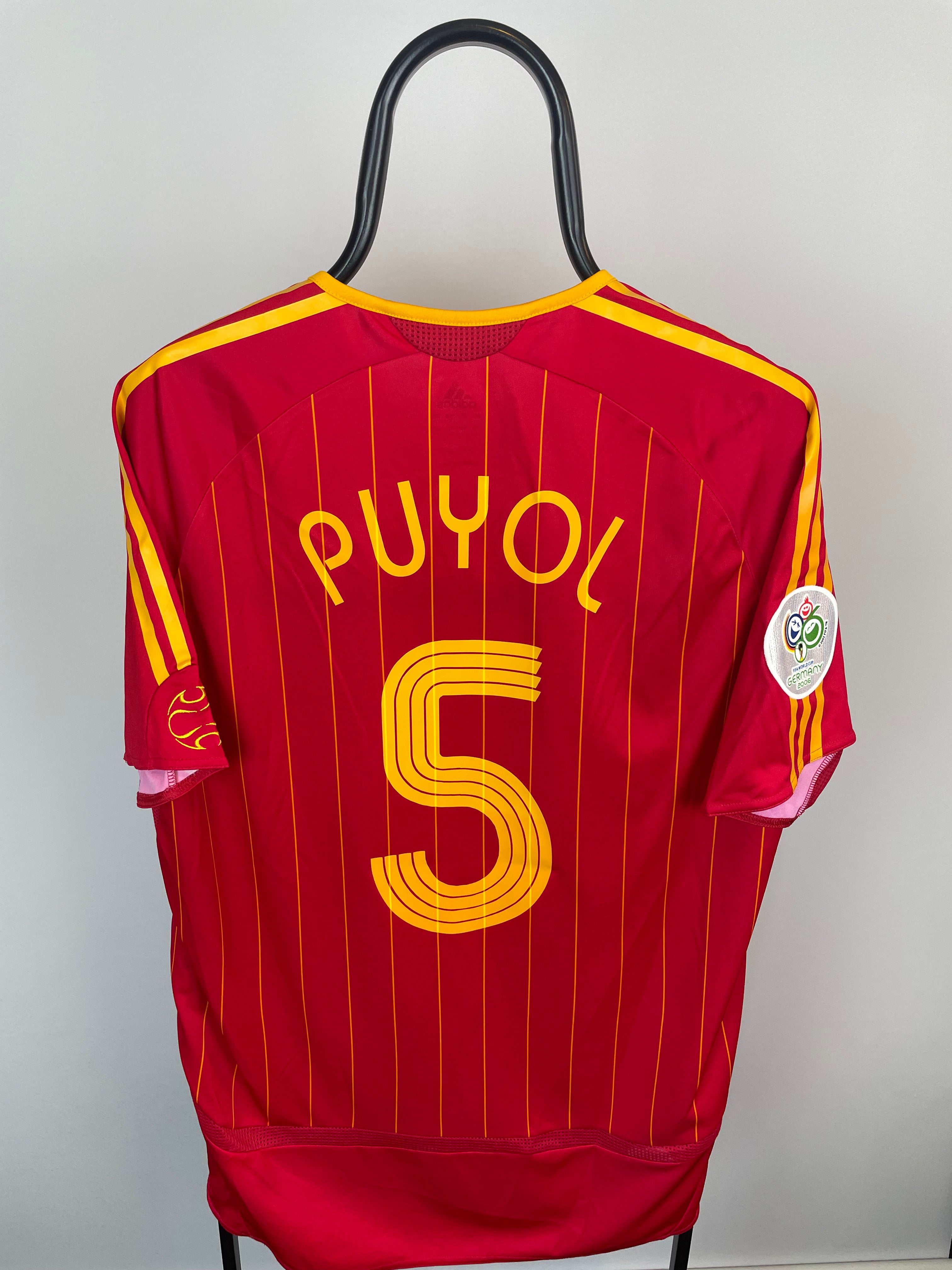 Carles Puyol Spanien 06/08 hjemmebanetrøje - L