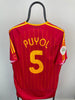 Carles Puyol Spanien 06/08 hjemmebanetrøje - L