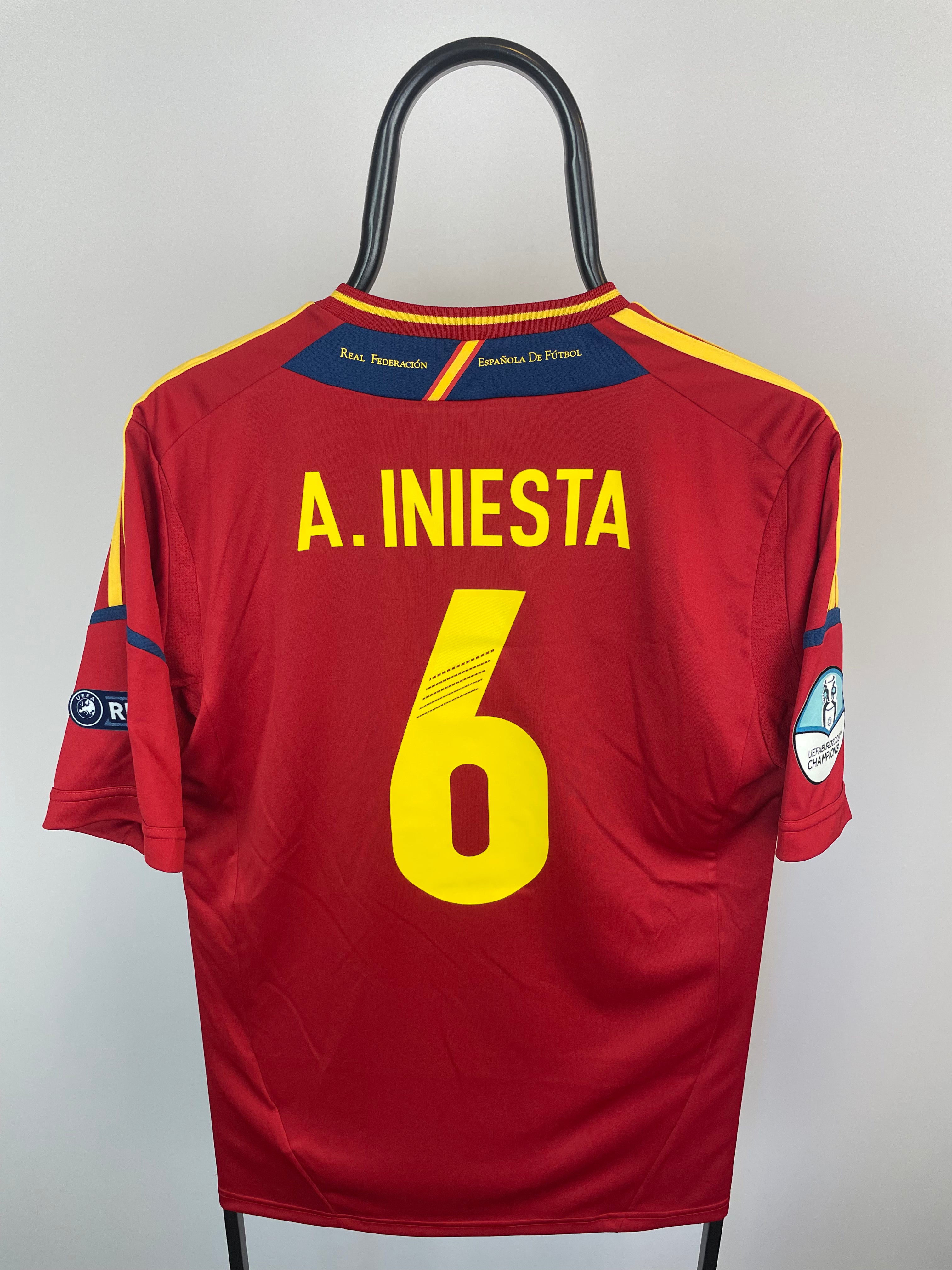 Andres Iniesta Spanien 11/12 hjemmebanetrøje - M