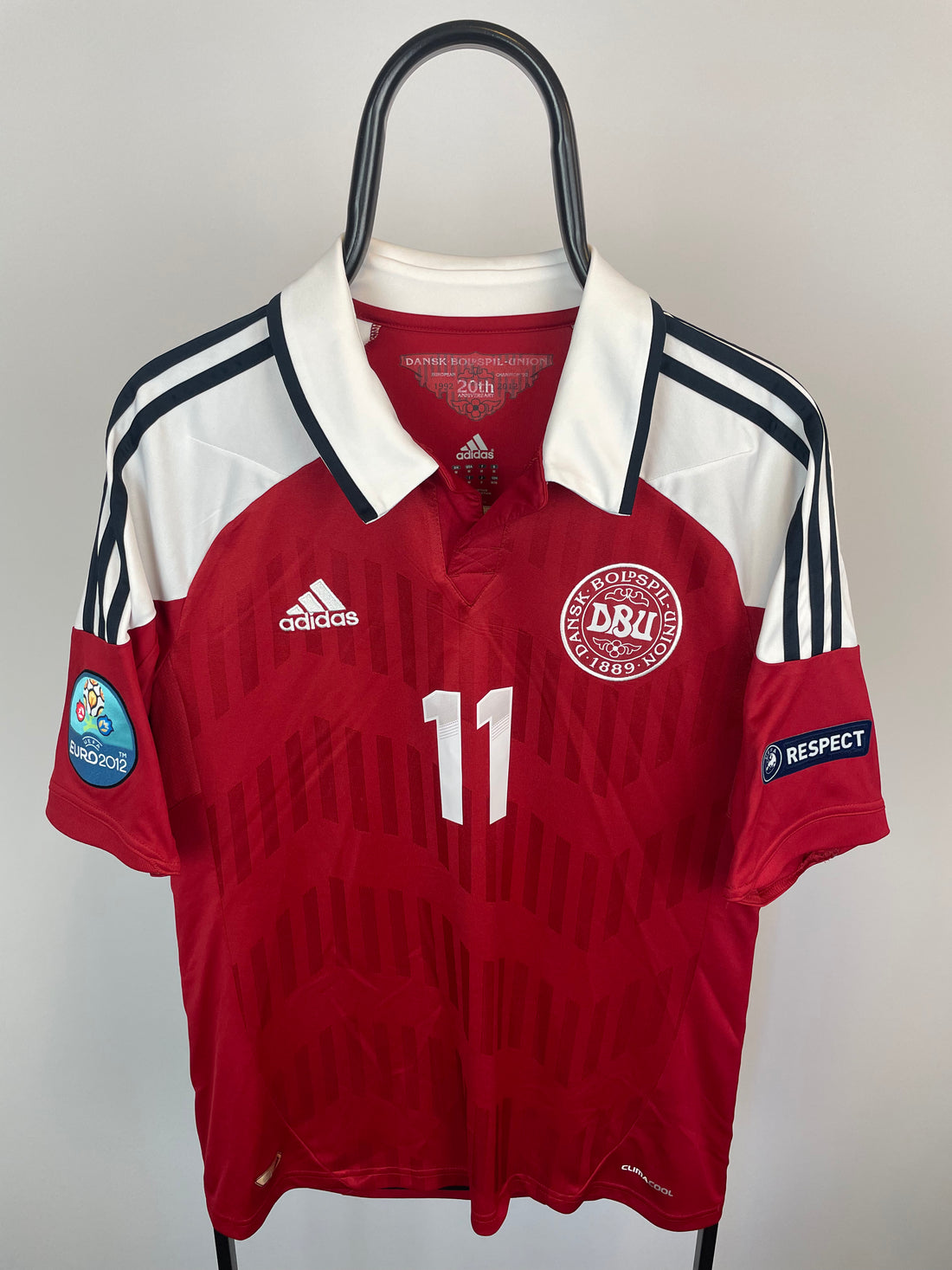 Nicklas Bendtner Danmark 12/14 hjemmebanetrøje - M