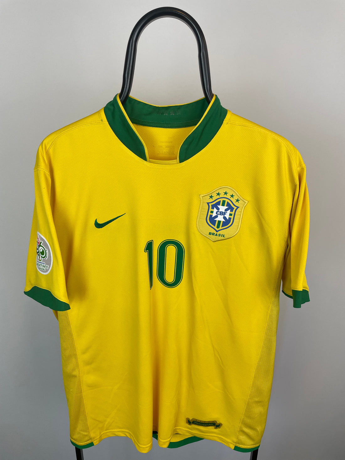 Ronaldinho Brasilien 06/08 hjemmebanetrøje - L