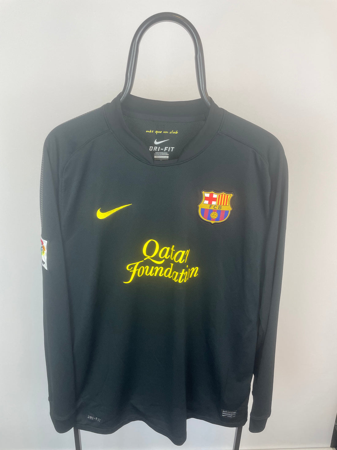 Lionel Messi FC Barcelona 11/12 langærmet udebanetrøje - XL