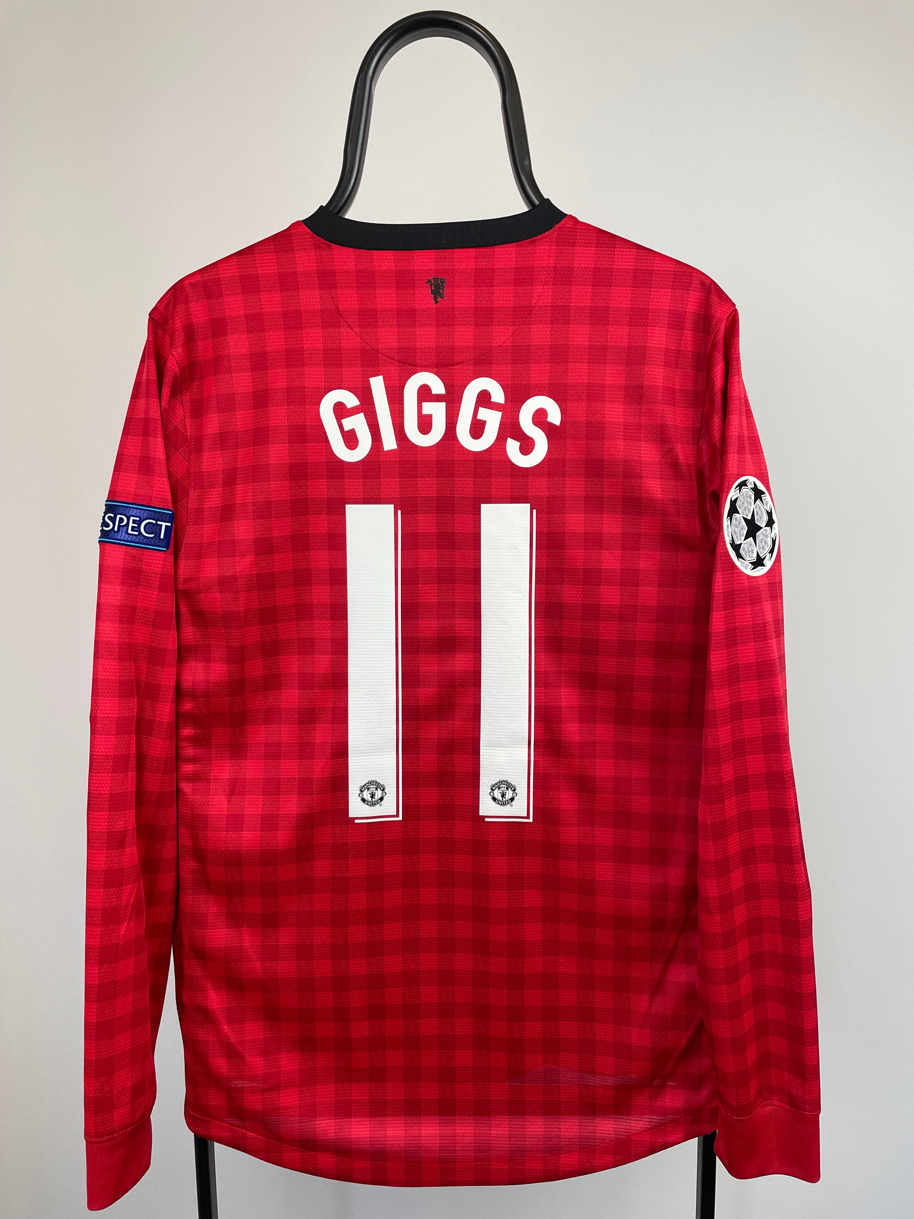 Ryan Giggs Manchester United 12/13 langærmet hjemmebanetrøje - S