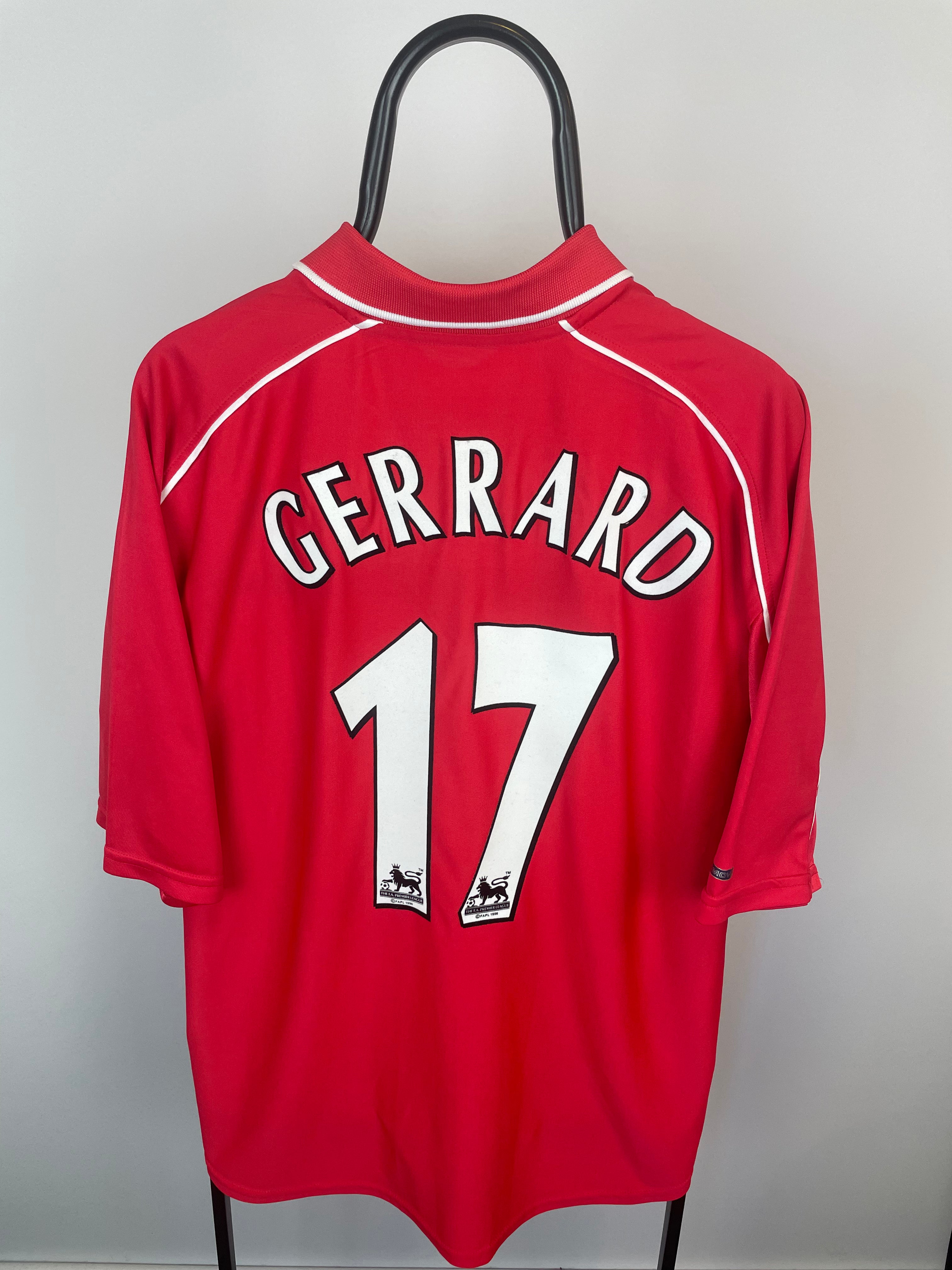 Steven Gerrard Liverpool 01/02 hjemmebanetrøje - XXL