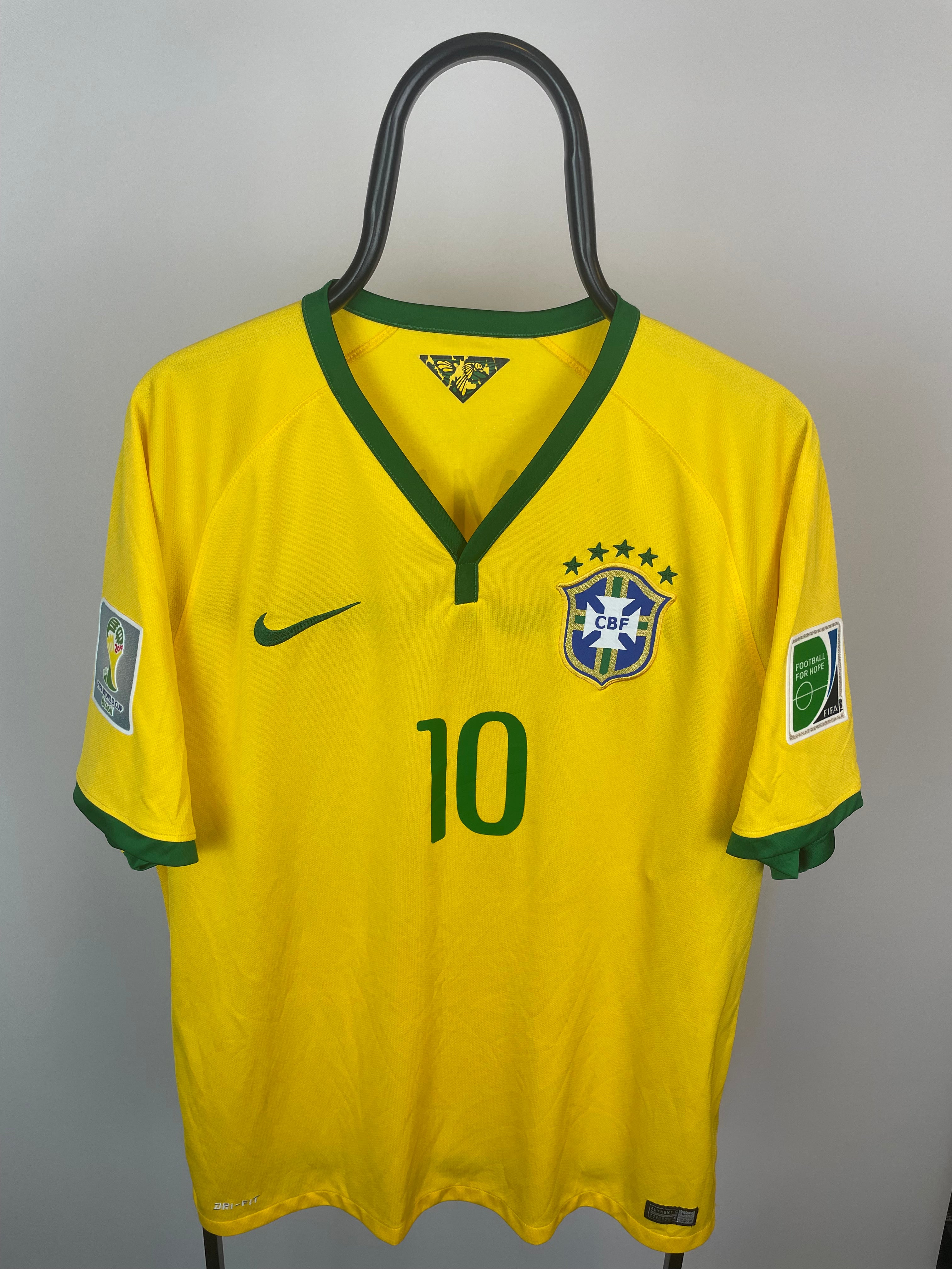 Neymar Brasilien 14/16 hjemmebanetrøje - XL