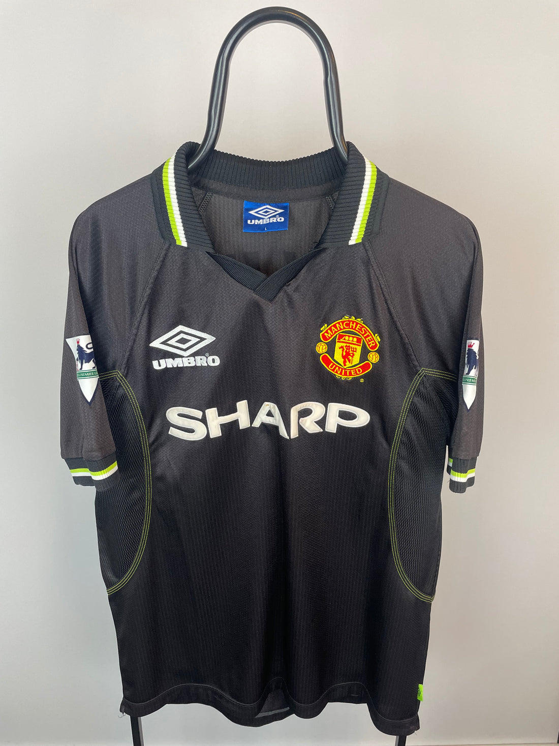 David Beckham Manchester United 98/99 udebanetrøje - L