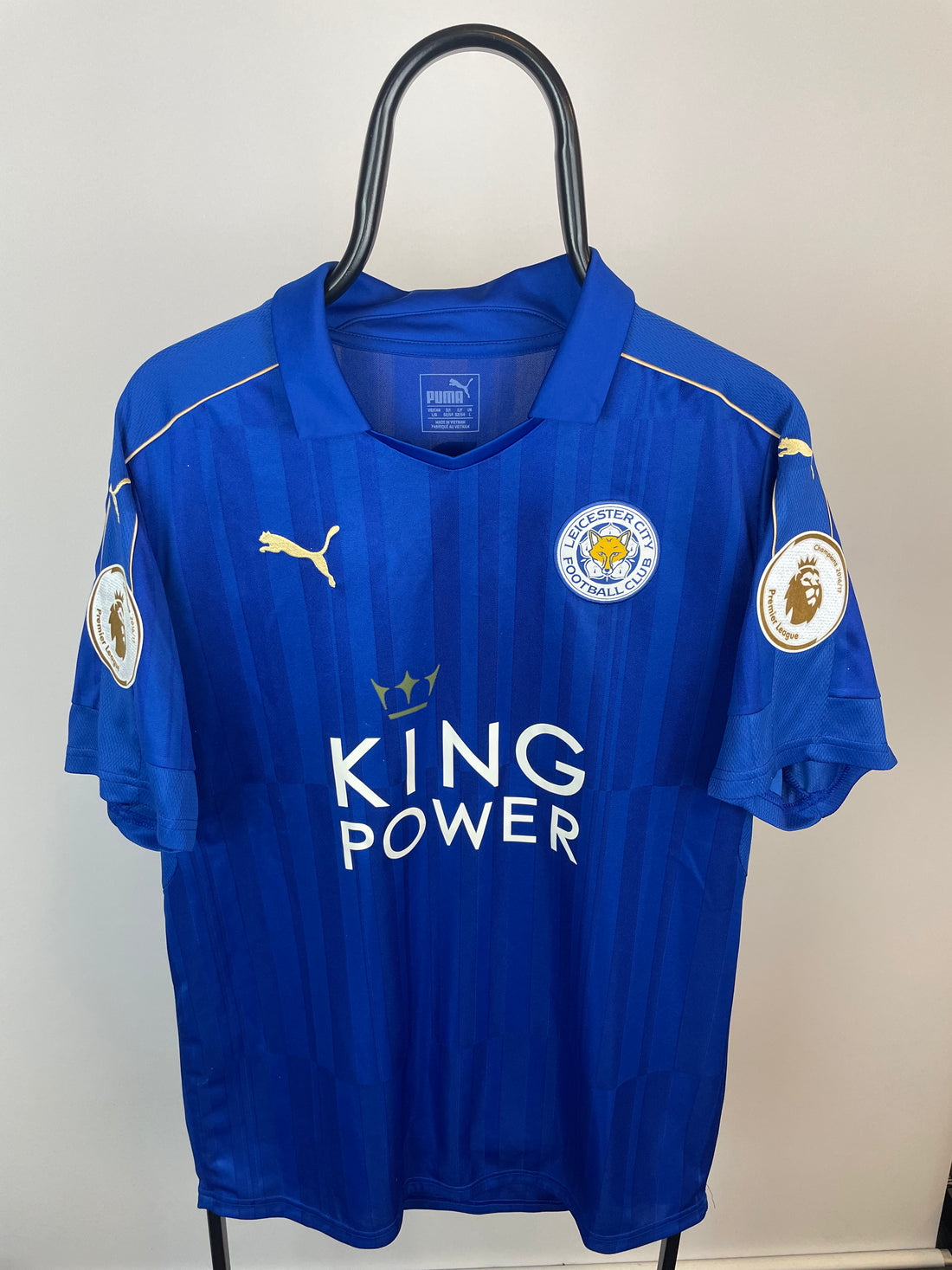 Jamie Vardy Leicester City 16/17 hjemmebanetrøje - L