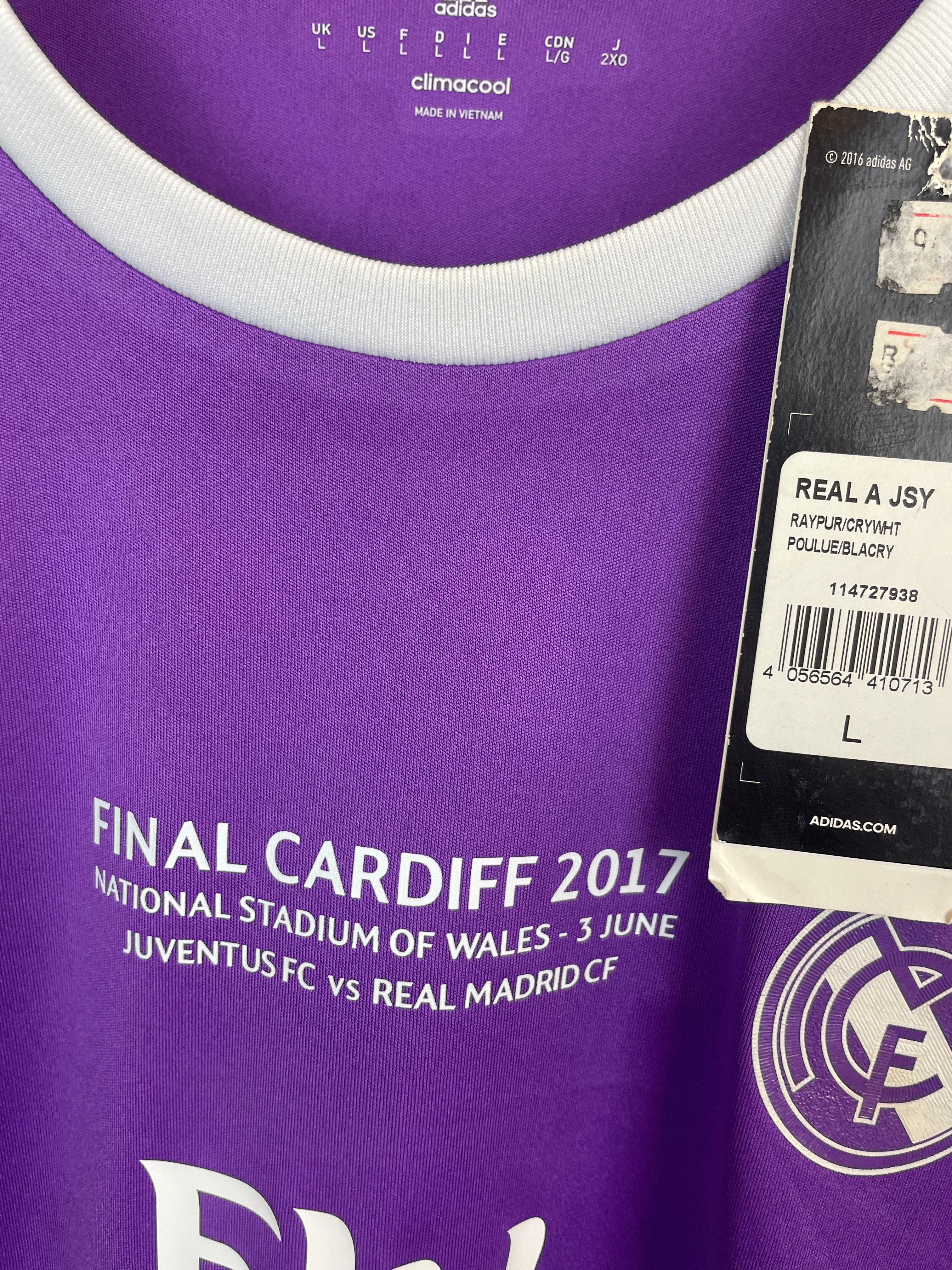 Cristiano Ronaldo Real Madrid 16/17 udebanetrøje FINALETRYK - L