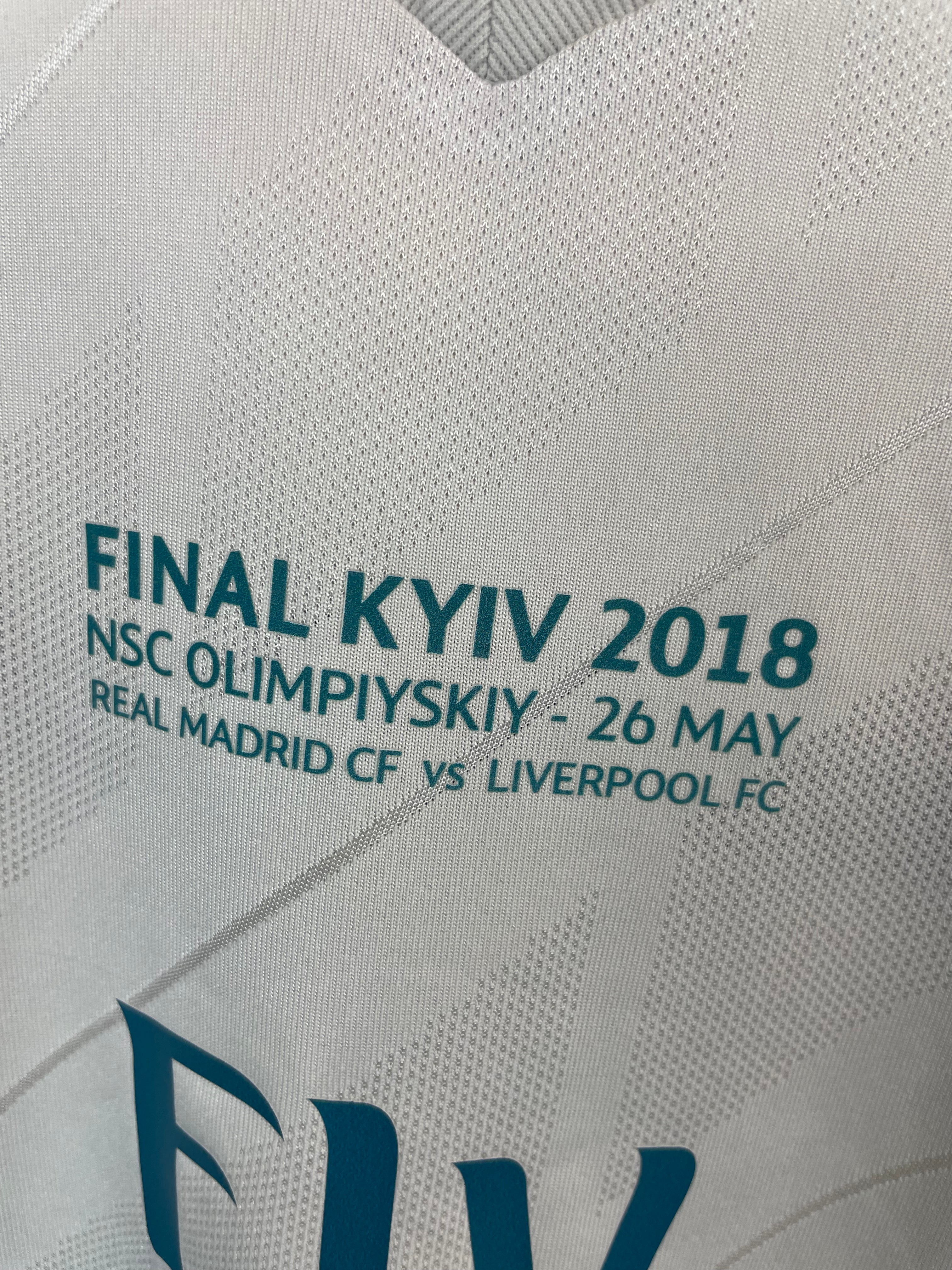 Toni Kroos Real Madrid 17/18 hjemmebanetrøje FINALETRYK - L