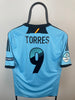 Fernando Torres Spanien 11/12 udebanetrøje KAMPDETALJER - M