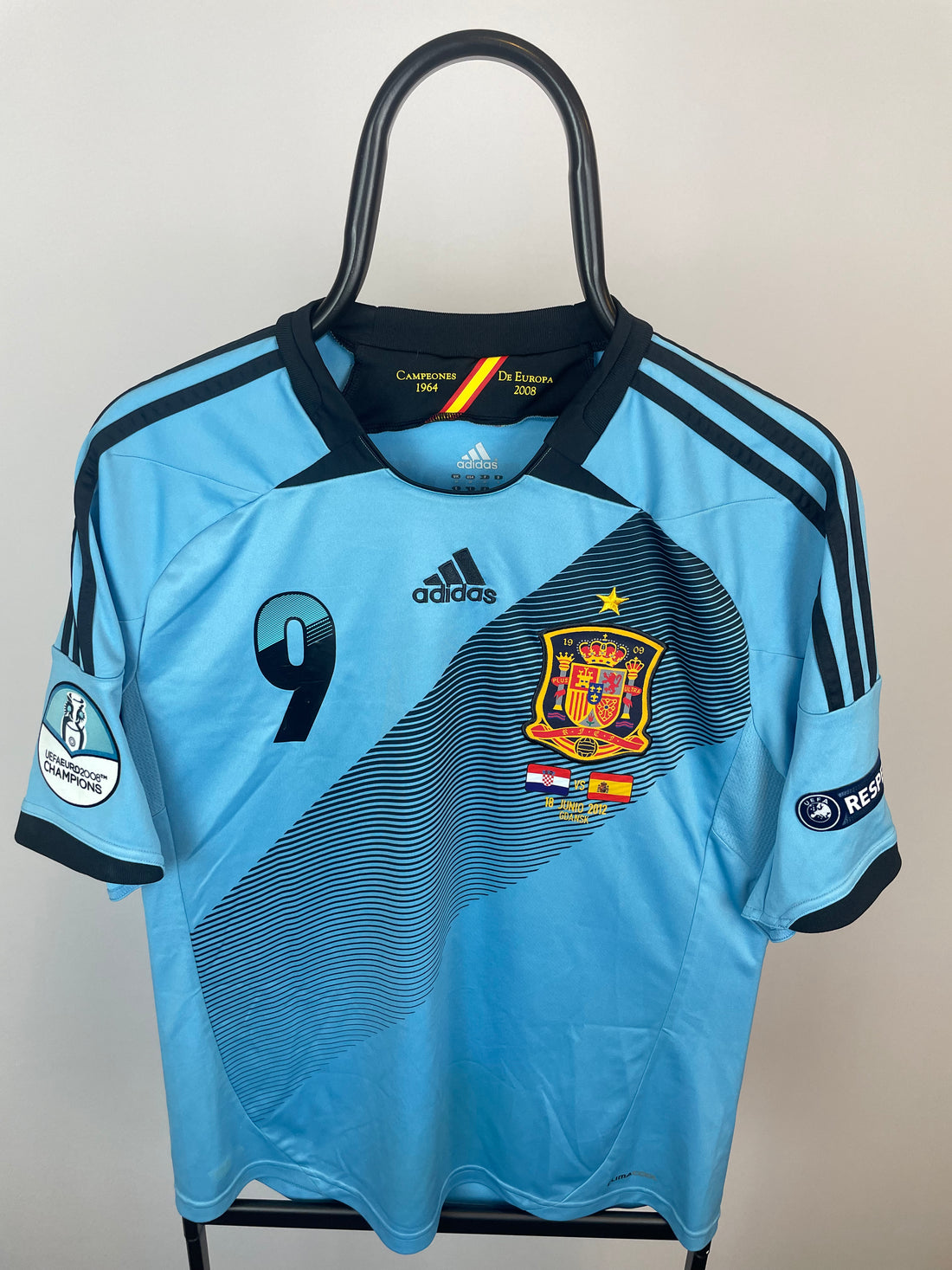 Fernando Torres Spanien 11/12 udebanetrøje KAMPDETALJER - M