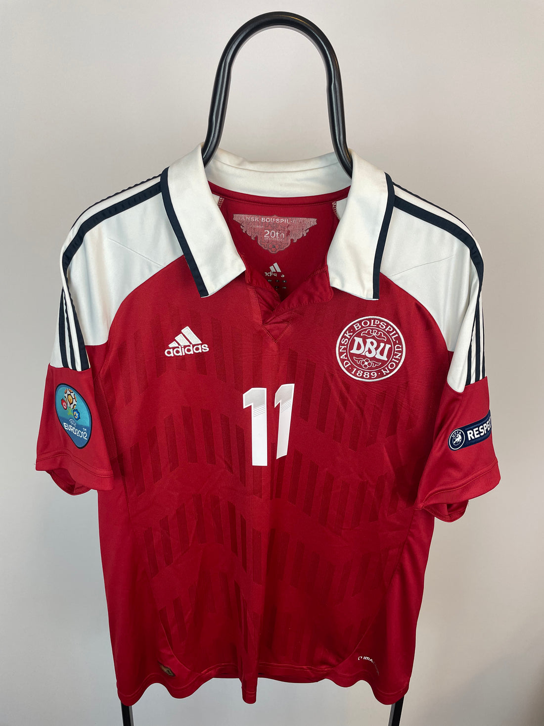 Nicklas Bendtner Danmark 12/14 hjemmebanetrøje - L