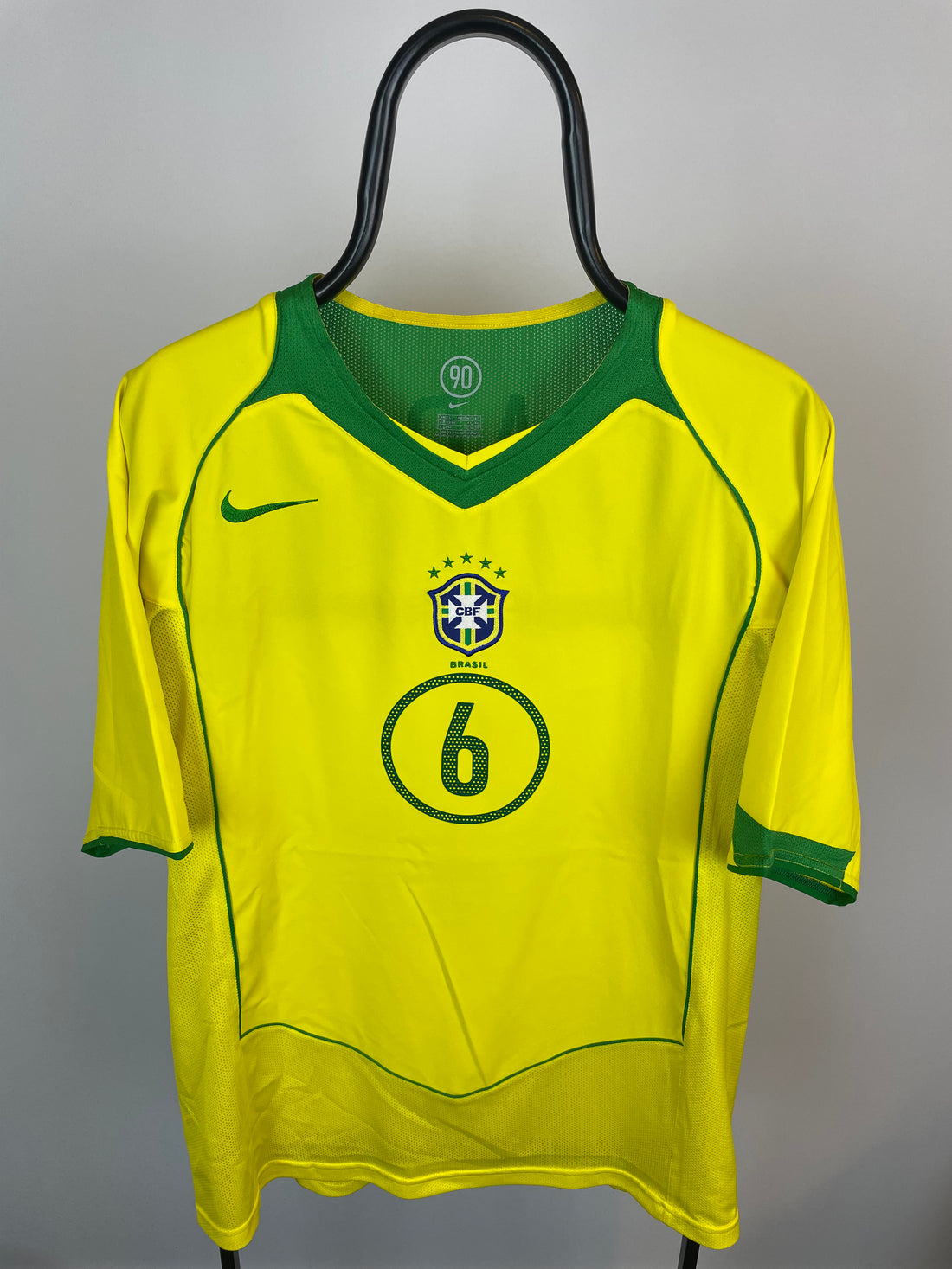 Roberto Carlos Brasilien 04/06 hjemmebanetrøje - L